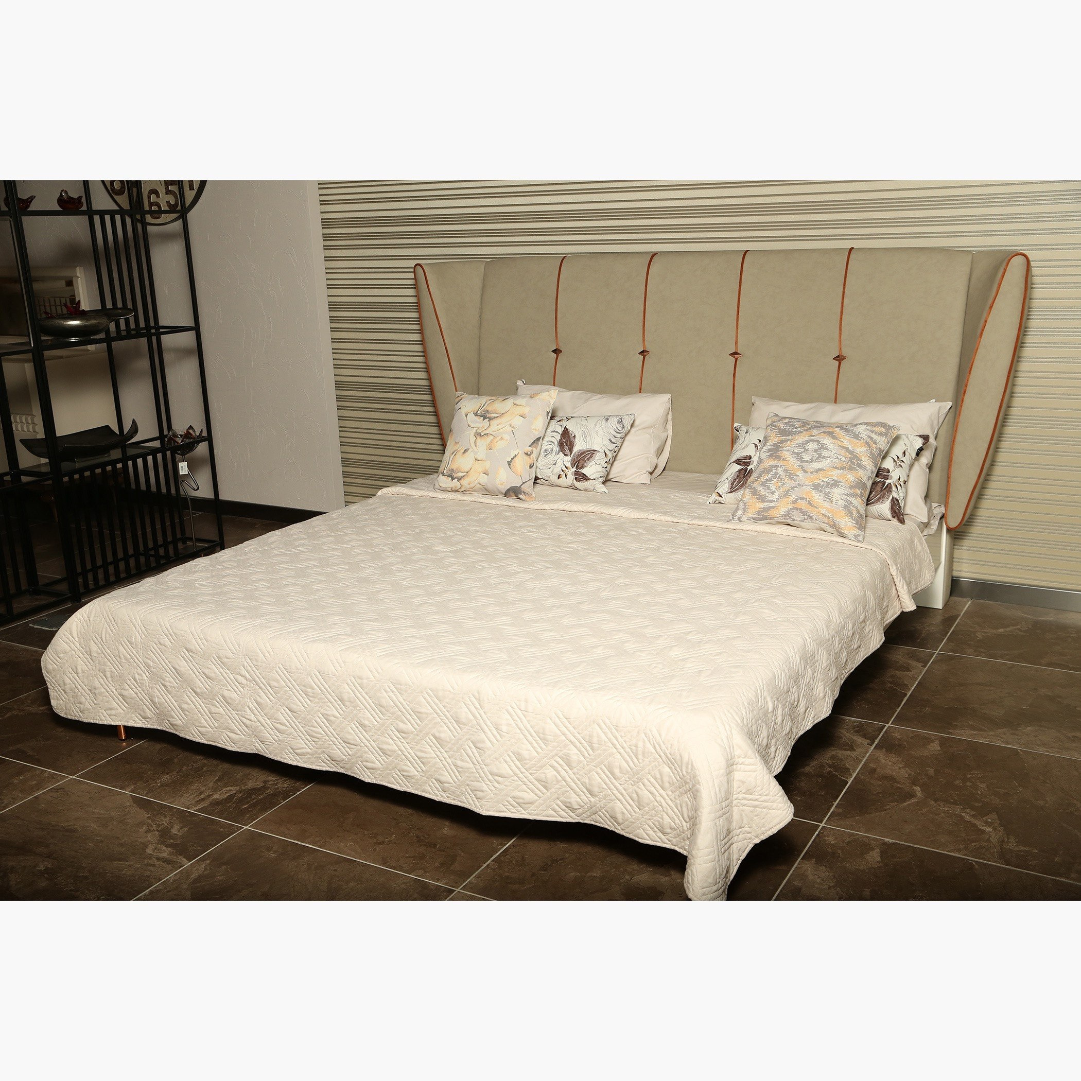 طقم غرفة نوم كينج 5 قطع من فيدورا - 180x200 سم-hbxbedroom-bedsandbedsets-bedroomsets-king-image-2