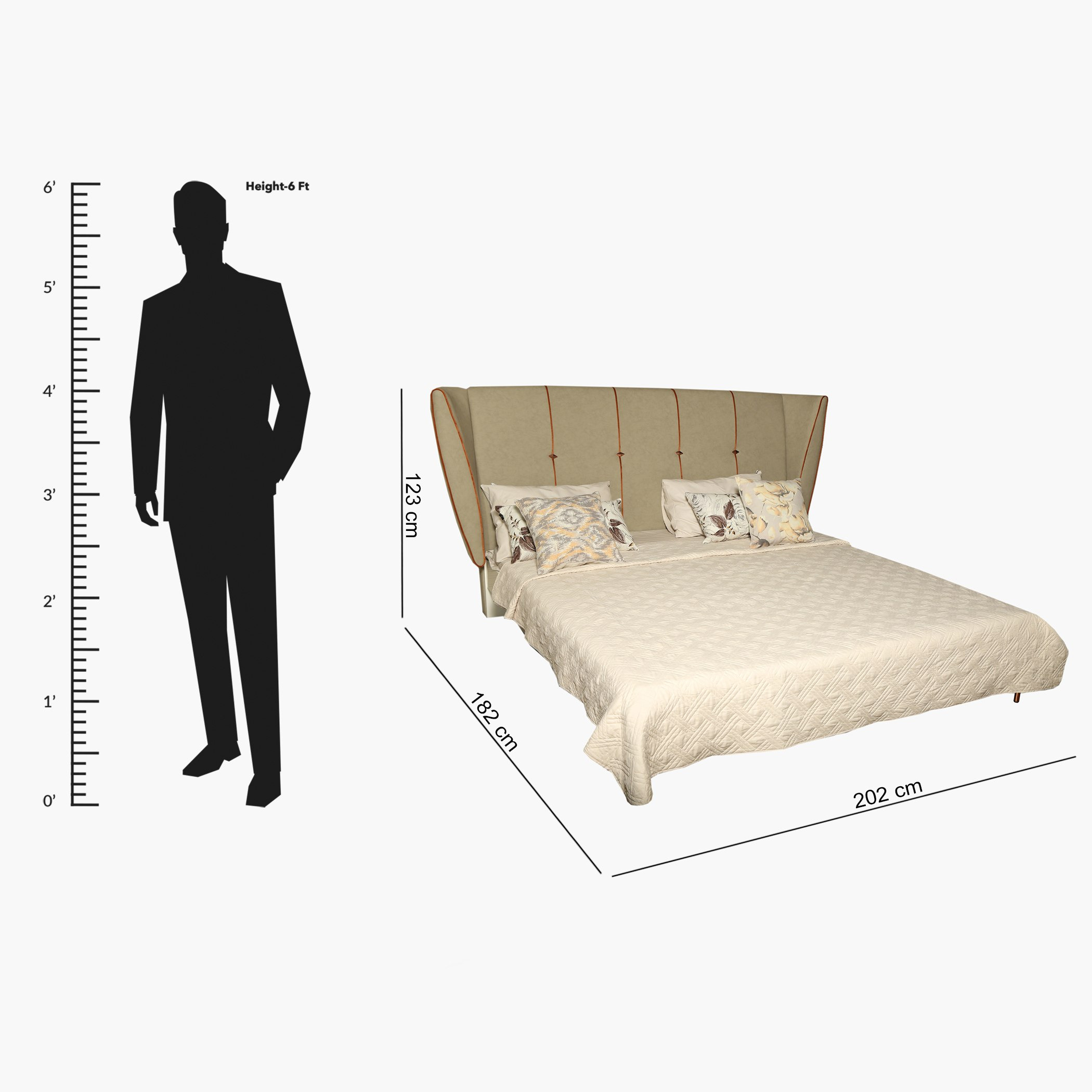 طقم غرفة نوم كينج 5 قطع من فيدورا - 180x200 سم-hbxbedroom-bedsandbedsets-bedroomsets-king-image-24