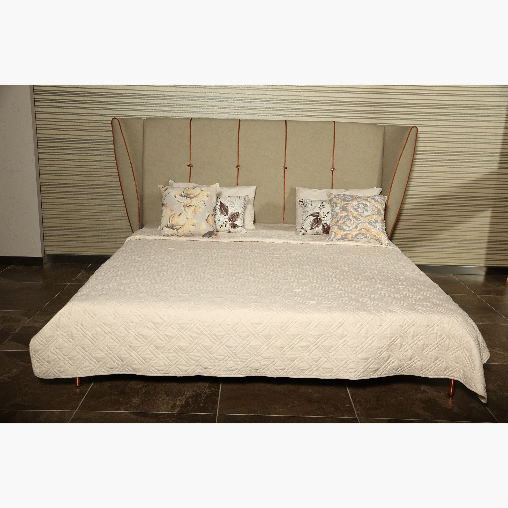 طقم غرفة نوم كينج 5 قطع من فيدورا - 180x200 سم-hbxbedroom-bedsandbedsets-bedroomsets-king-image-6