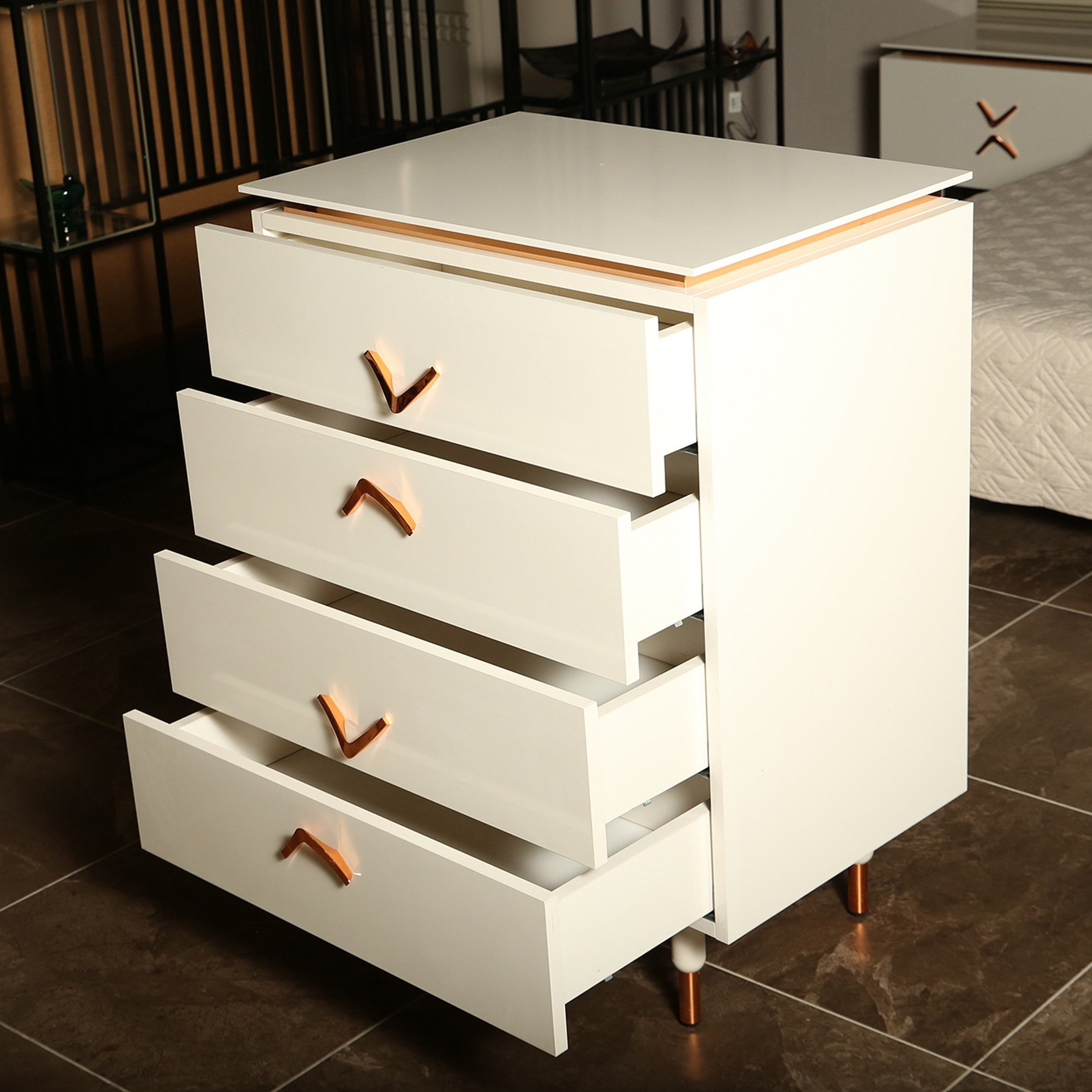 وحدة تخزين 4 أدراج من فيدورا-hbxfurniture-dressersandchests-chestofdrawers-image-2