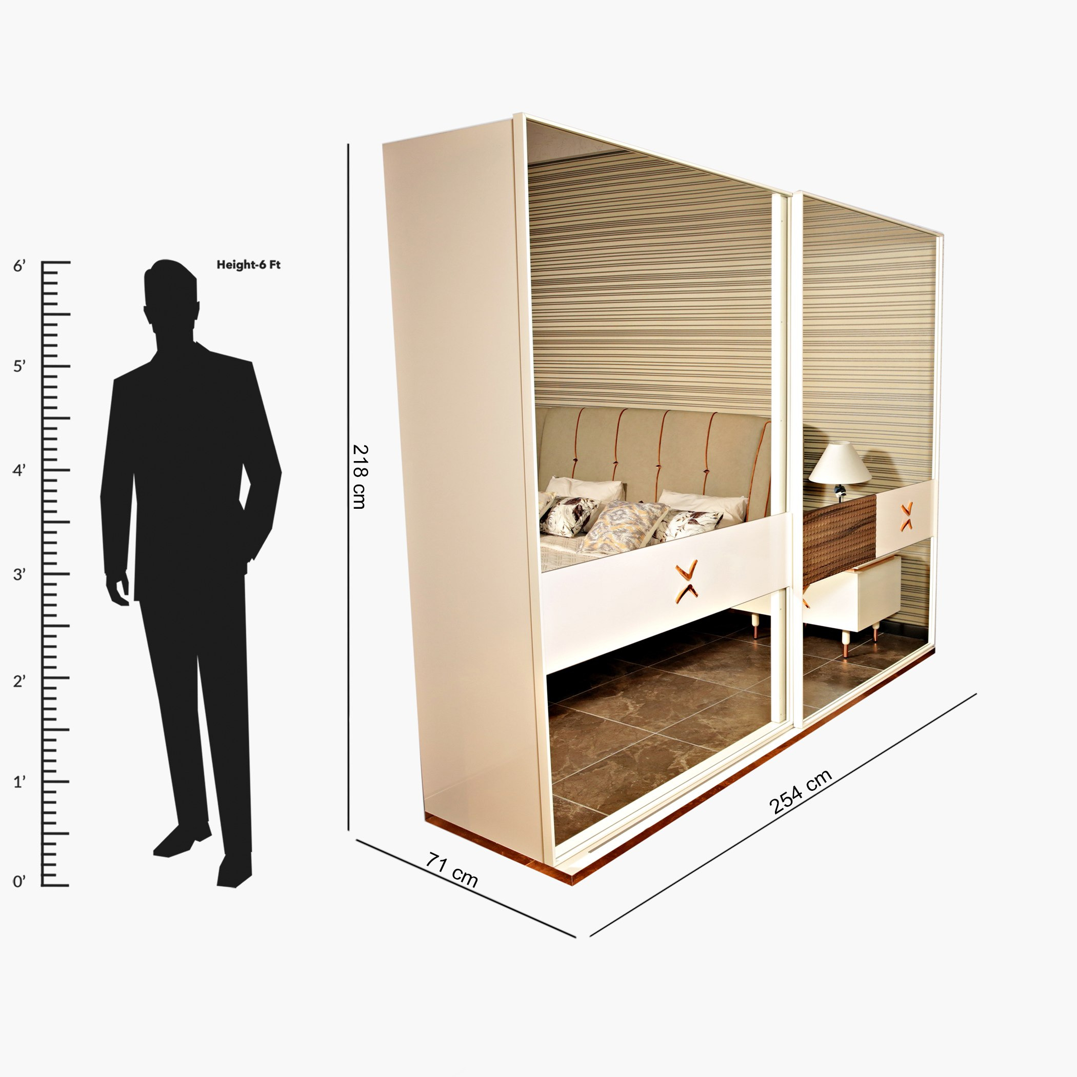 خزانة ملابس بباب انزلاقي ومرآة من فيدورا-hbxfurniture-wardrobes-image-11