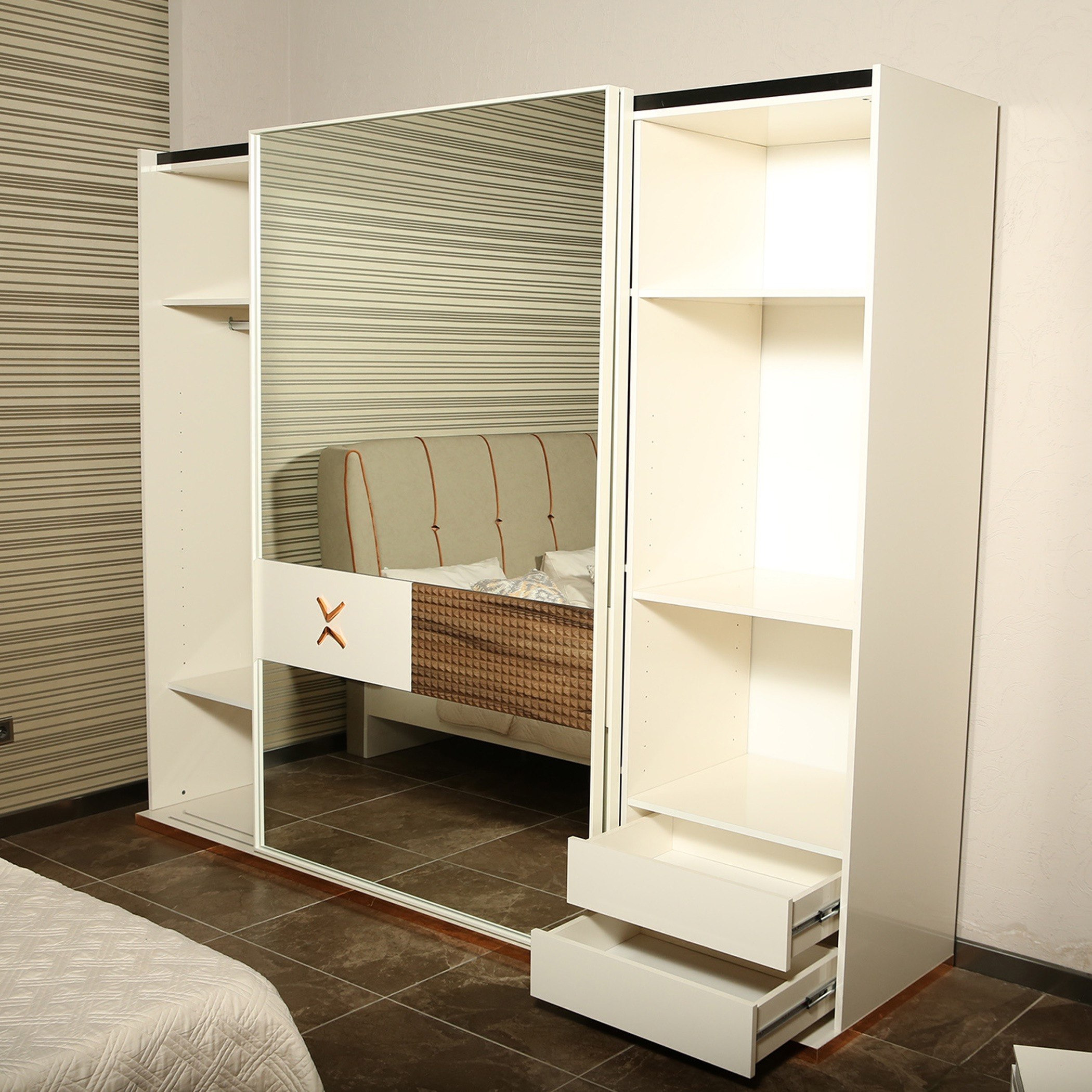خزانة ملابس بباب انزلاقي ومرآة من فيدورا-hbxfurniture-wardrobes-image-4