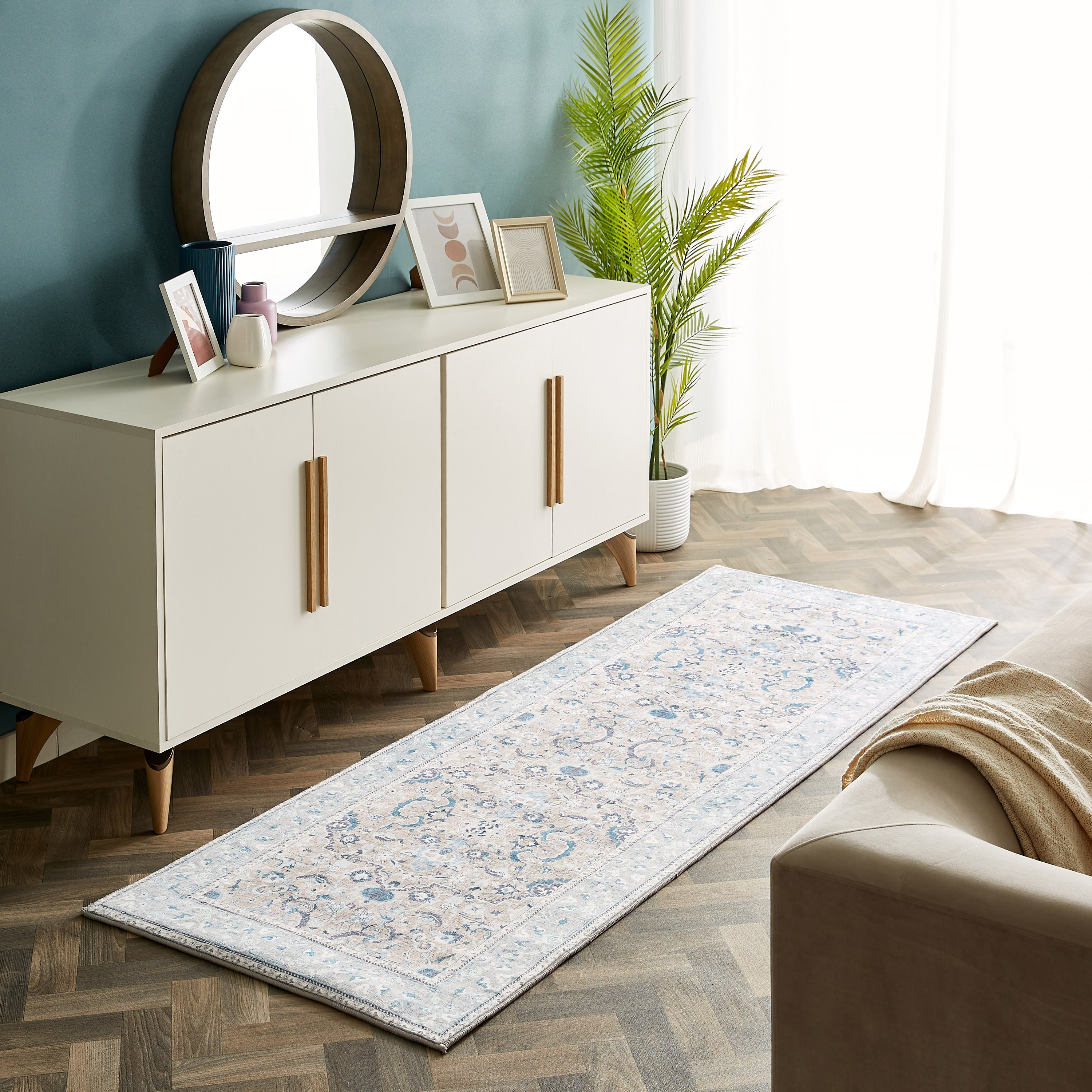سجادة مخملية من ميراج أليسا - 80x230 سم-hbxdecorandfurnishings-floorcoverings-rugs-image-1
