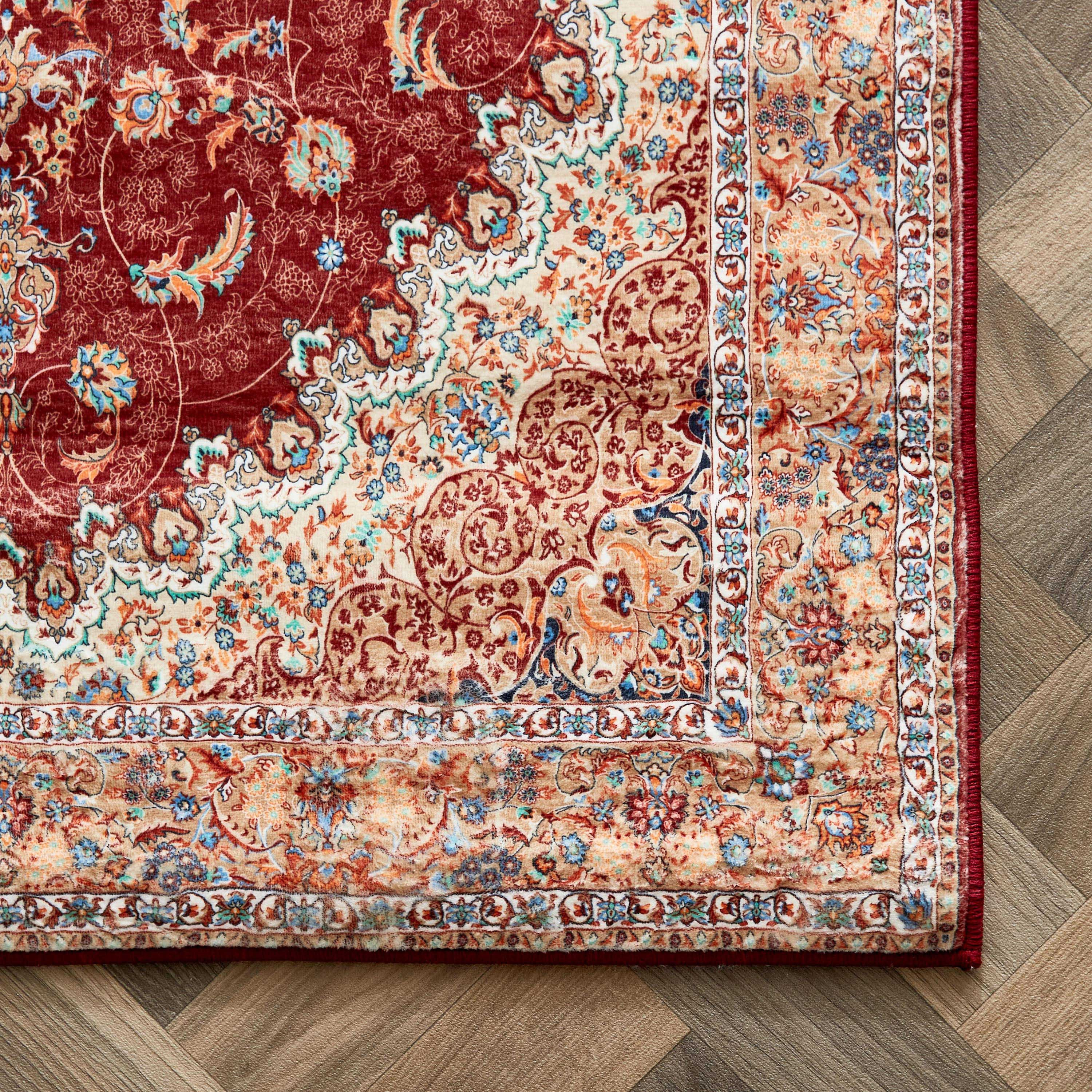 Miraj Afra Velvet Distressed Rug - 80x230 cm-hbxdecorandfurnishings-floorcoverings-rugs-image-2