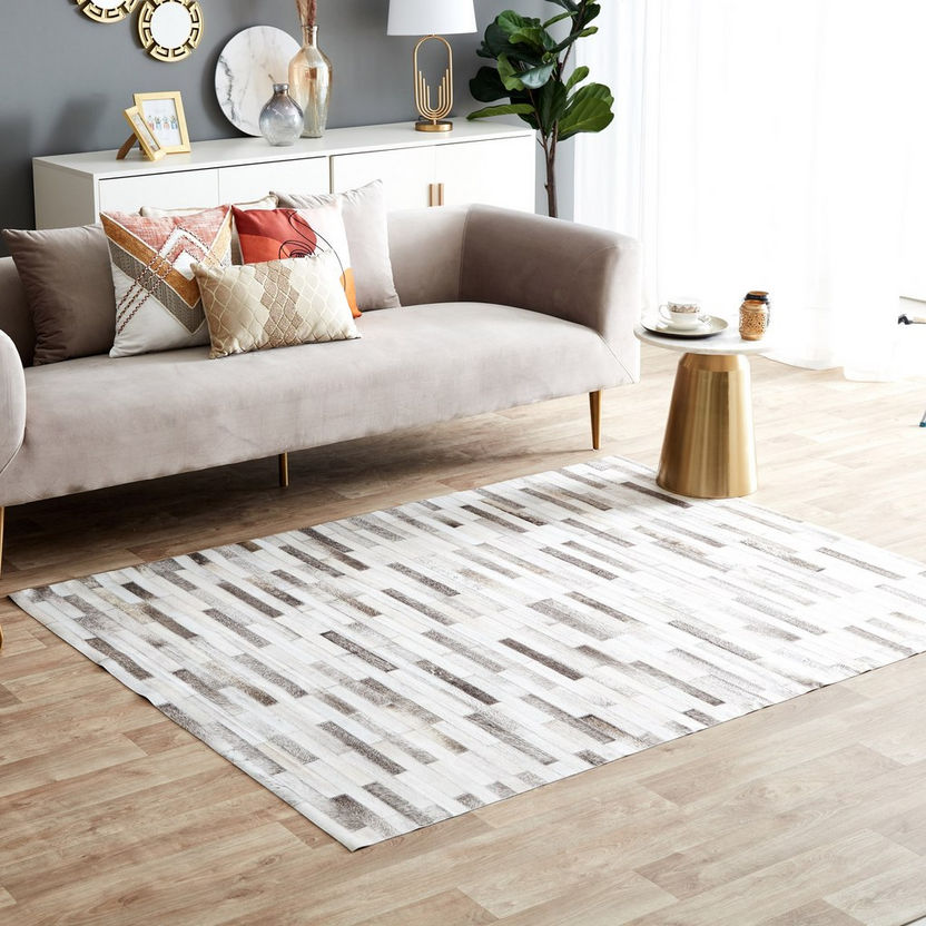 Patch Ivo Faux Leather Large Patch Rug - 150x200 cm-Rugs-image-0