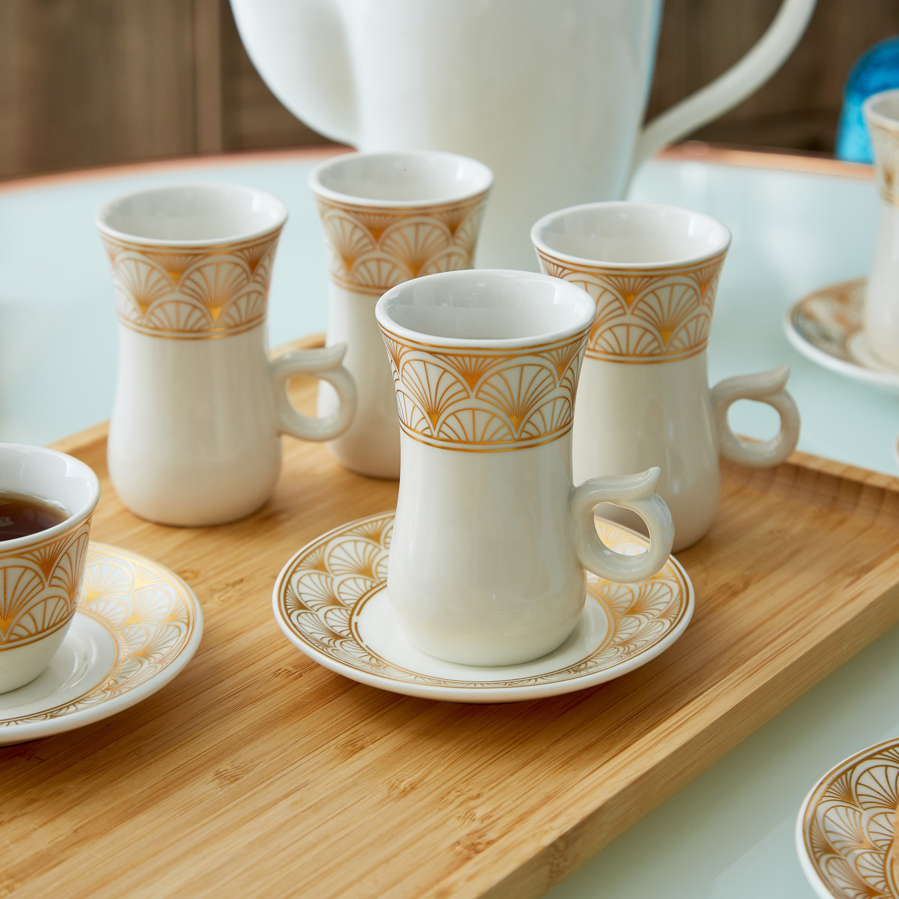 طقم إستكان وقهوة من مافريك - 18 قطعة-hbxhomeware-diningandtabletop-coffeeandteasets-image-2