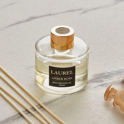 Laurel Monochrome Amber Rose Diffuser Oil with Reeds Set - 100 ml