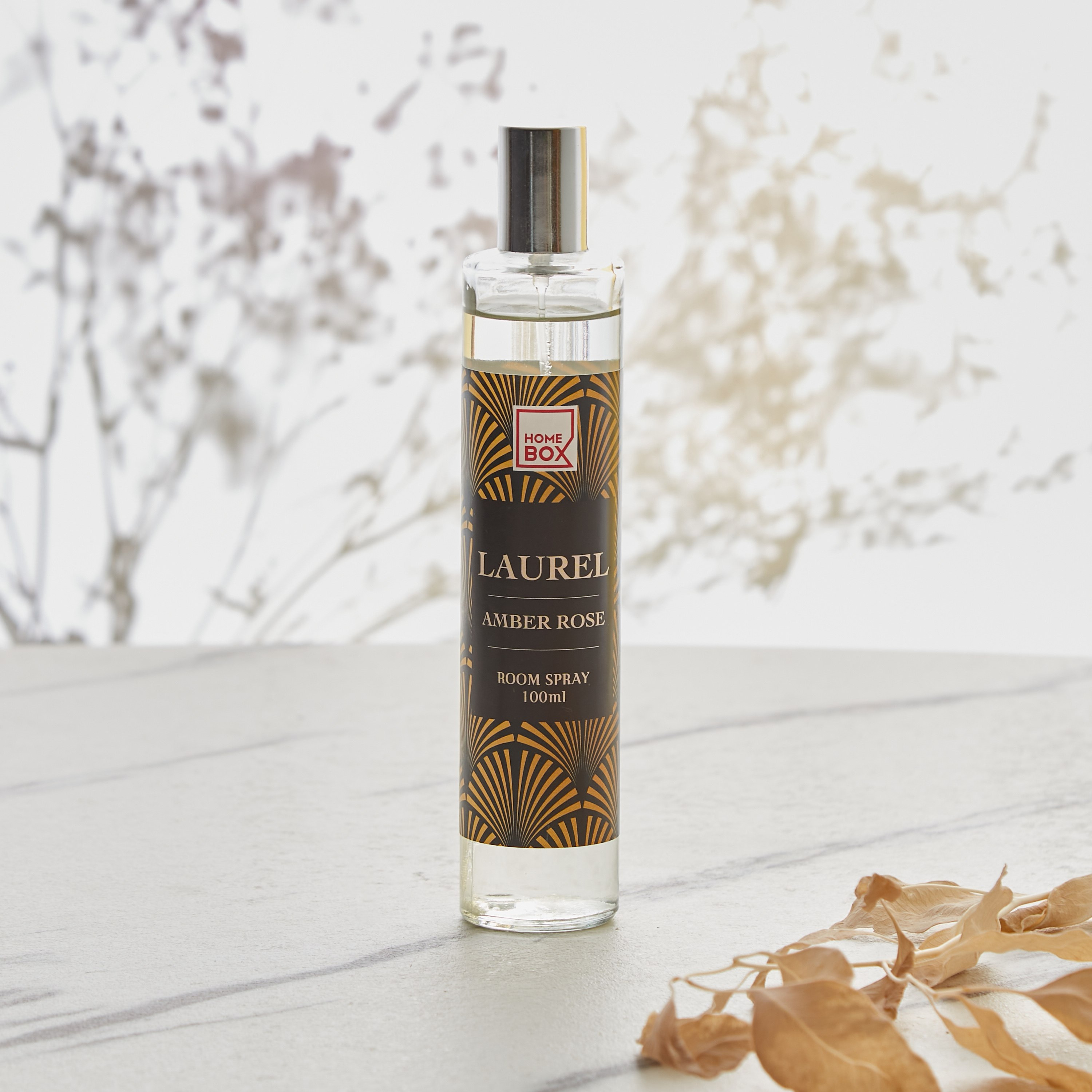Laurel Monochrome Amber Rose Living Room Spray - 100 ml-hbxdecorandfurnishings-homefragrance-roomfreshnersandaromamist-image-1