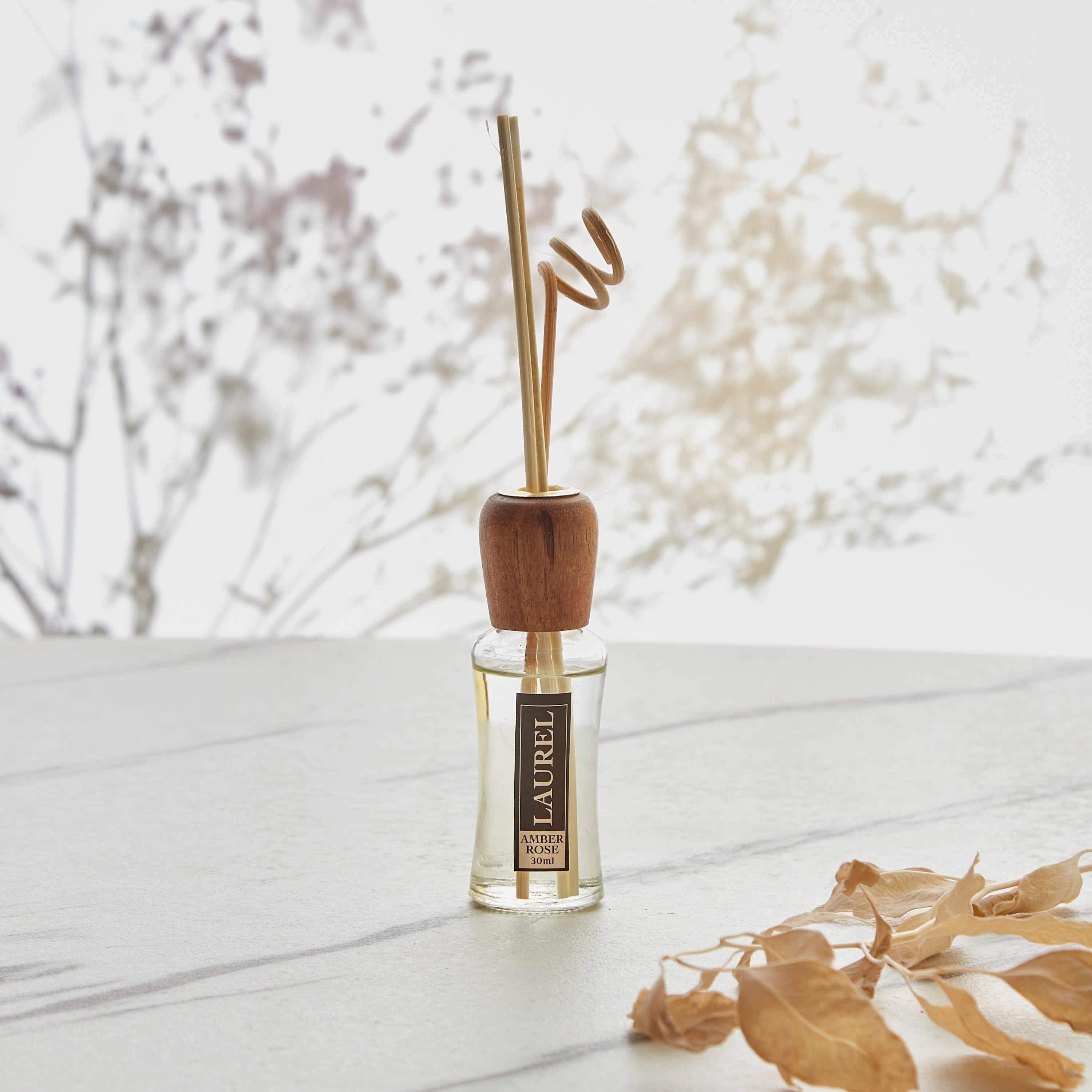Buy Laurel Monochrome Living Amber Rose Spiral Reed Diffuser Set - 30 ...