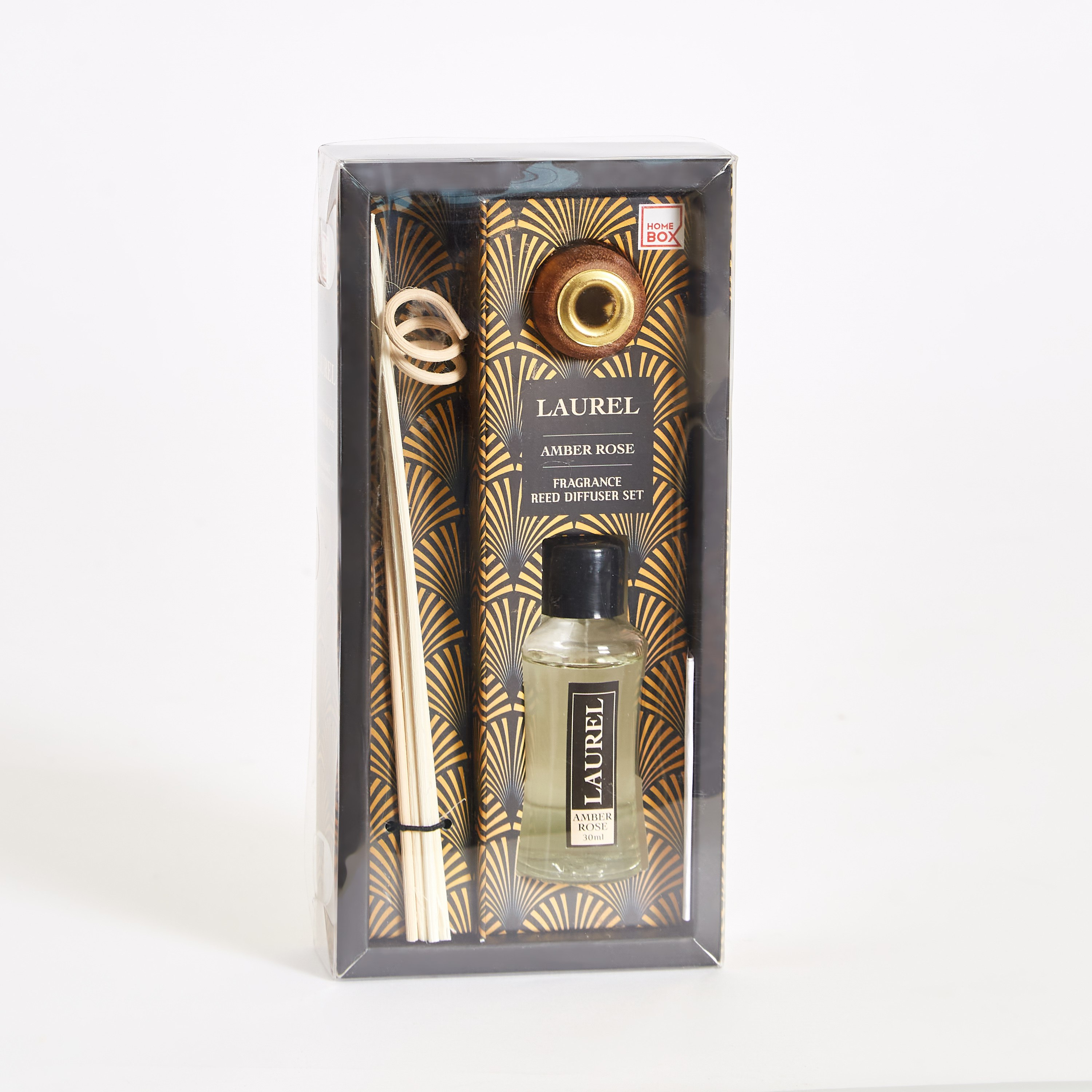 طقم موزع عطر بعيدان خشبية برائحة زهرة العنبر من لوريل - 30 مل-hbxbedroom-homefragrance-diffusers-image-5