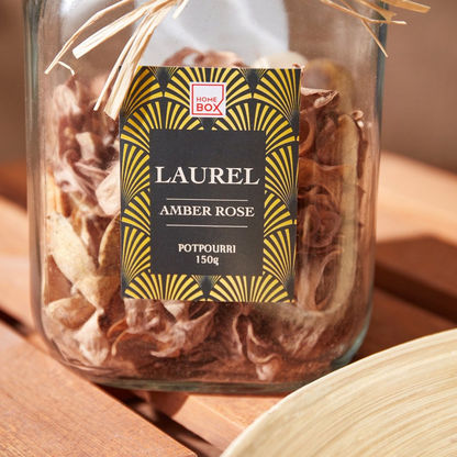 Laurel Monochrome Living Amber Rose Potpourri in Pet Jar - 150 gms