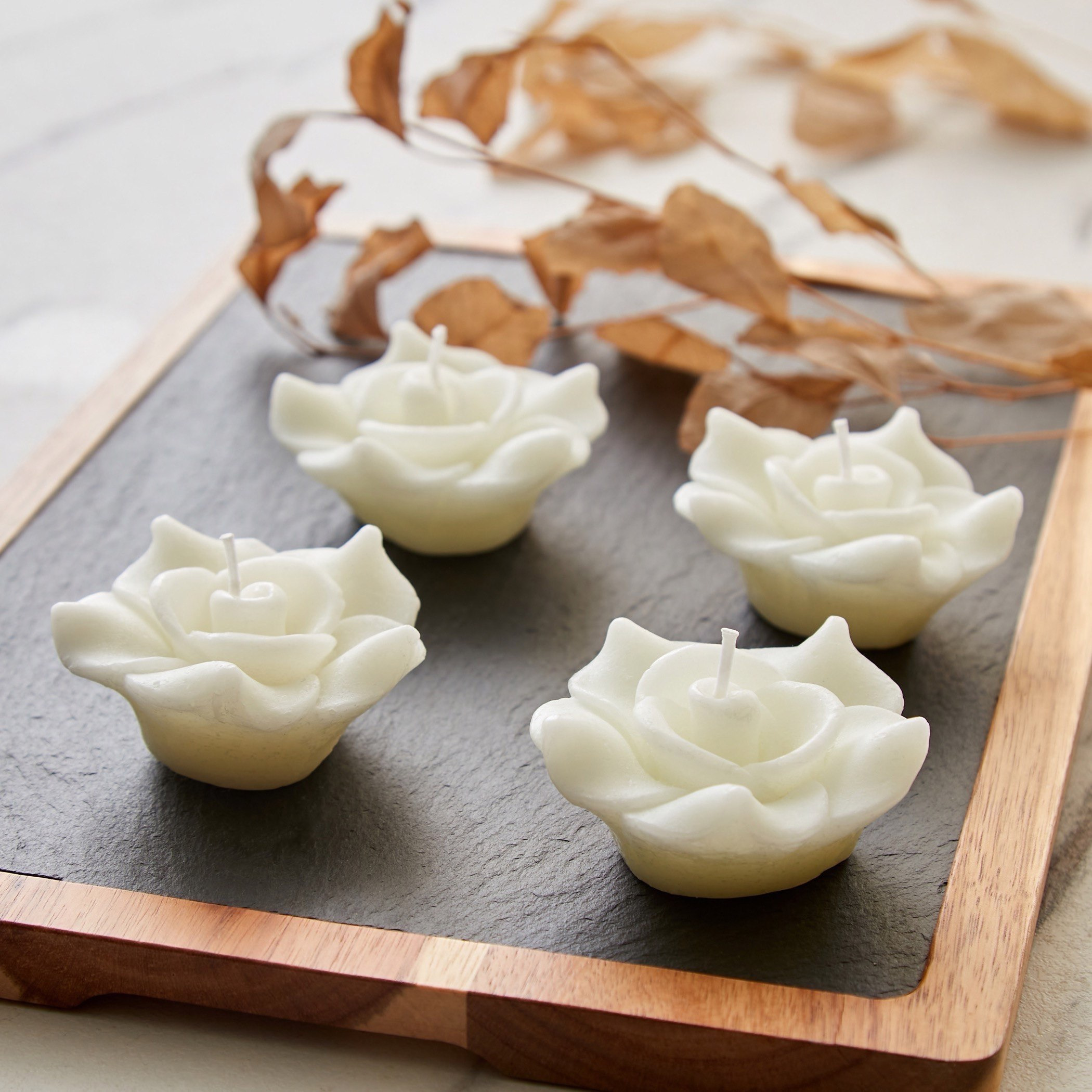 شمعة برائحة زهرة العنبر من لوريل ناتشورال لايف - طقم من 4 قطع-hbxlivingroom-decorandaccessories-candles-image-2