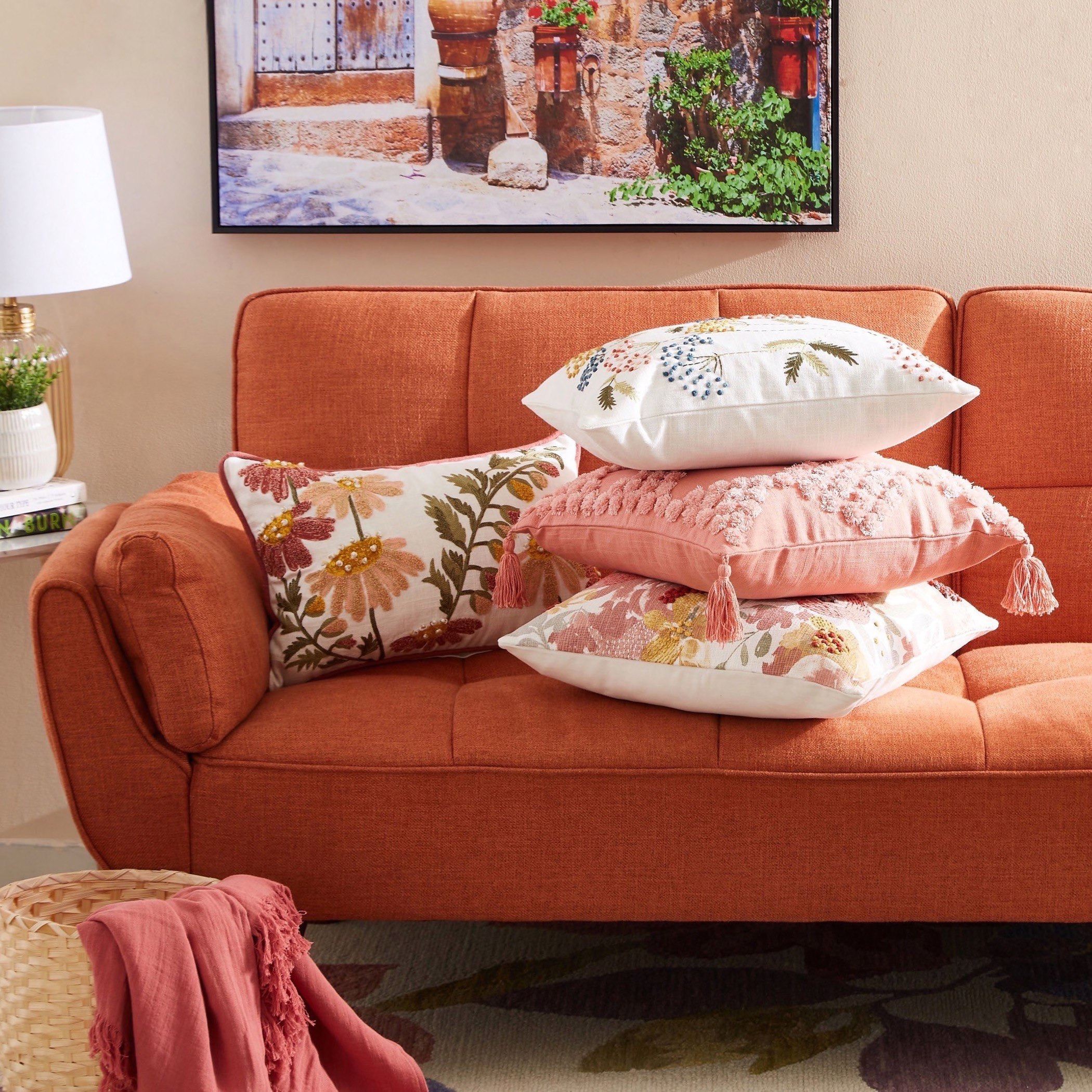 غطاء وسادة مزيّن من فلورينس - 45x45 سم-PROMO_HB_AE_B1G1_250925-image-4