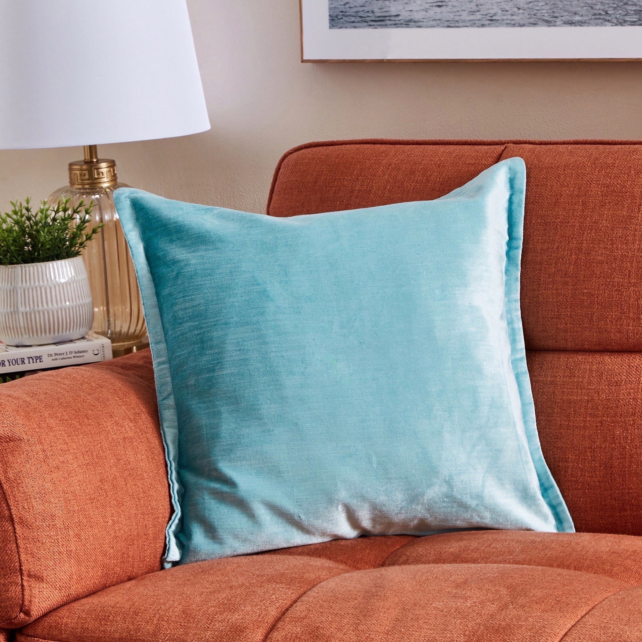 غطاء وسادة مخملي فيسكوز من جليز - 45x45 سم-hbxhomeware-cushionsandcovers-cushioncovers-image-1