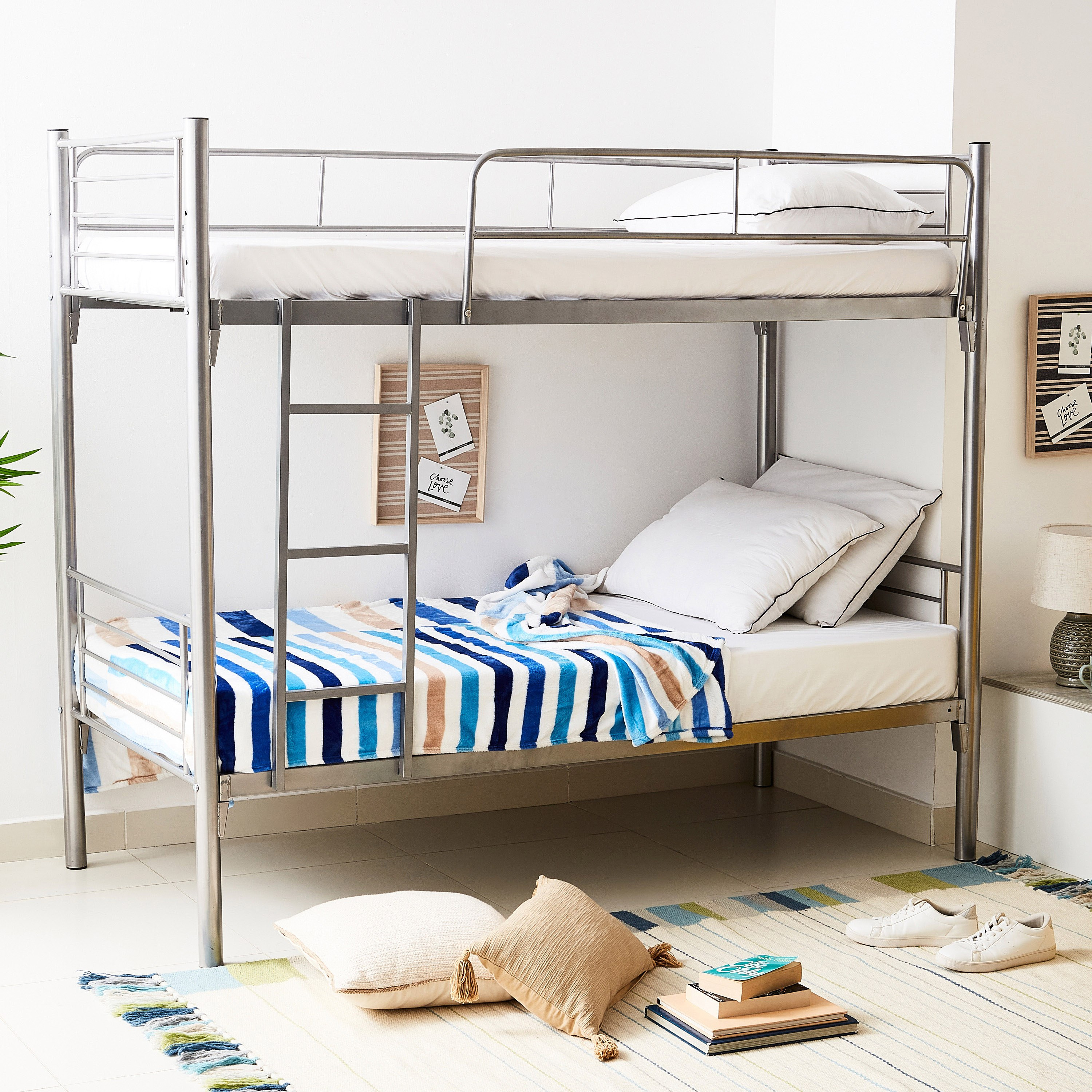 Buy Aroma Single Metal Bunk Bed 90x190 cm Online in UAE Homebox