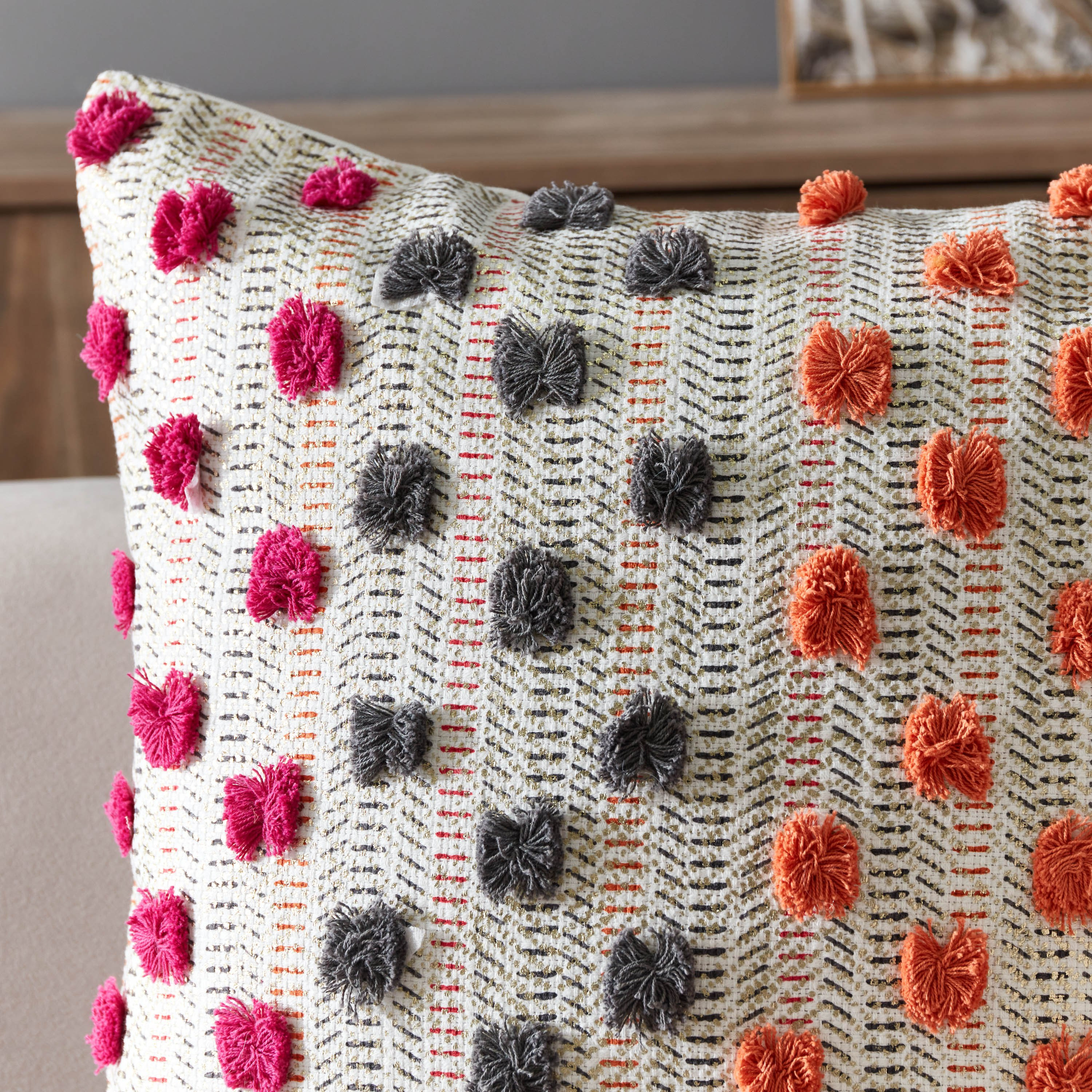 غطاء وسادة مزين من بوهو أريا - 45x45 سم-hbxhomeware-cushionsandcovers-cushioncovers-image-2
