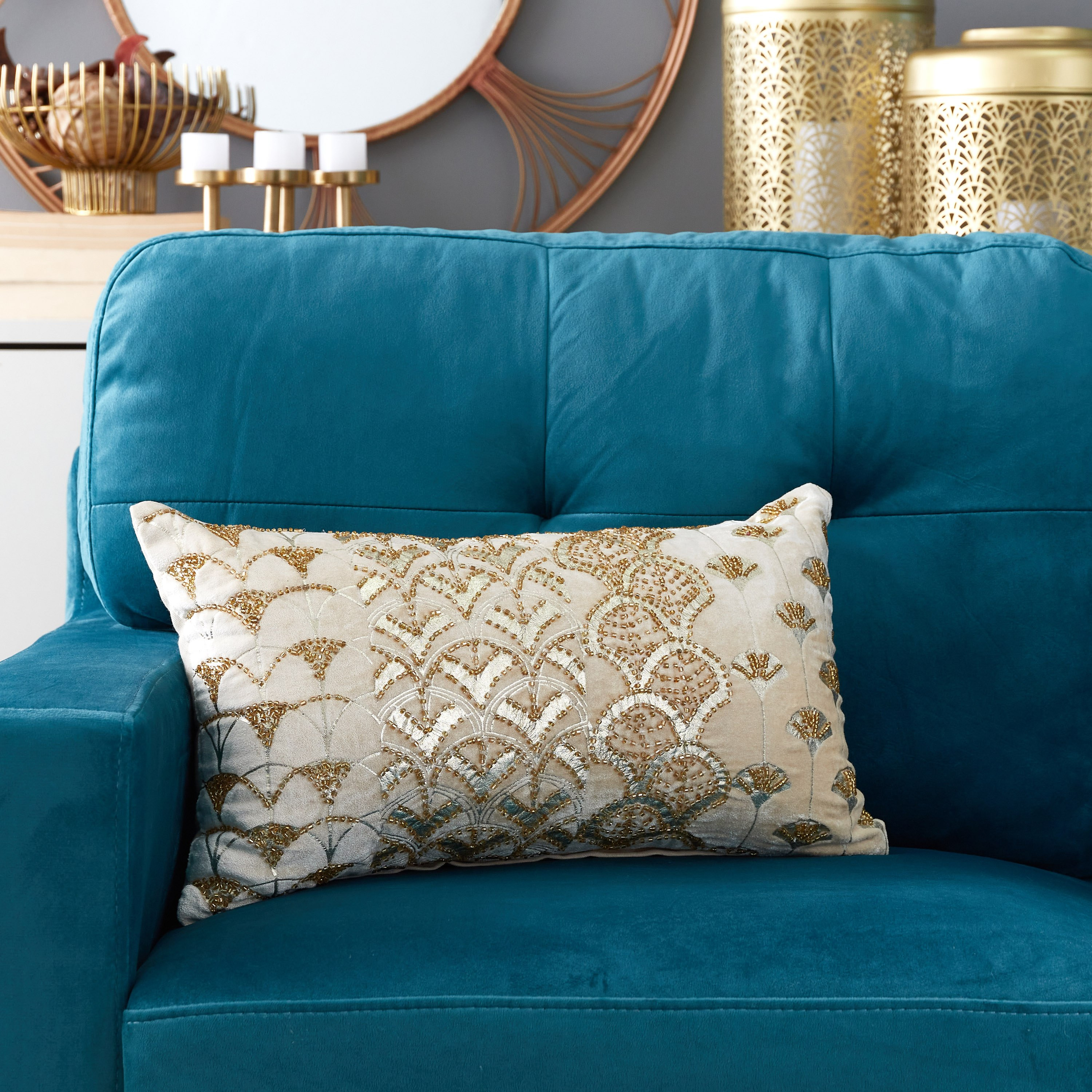 وسادة محشوة مزينة ستيلان من مافريك - 30x50 سم-hbxlivingroom-furnishings-cushionsandcovers-filledcushions-image-1