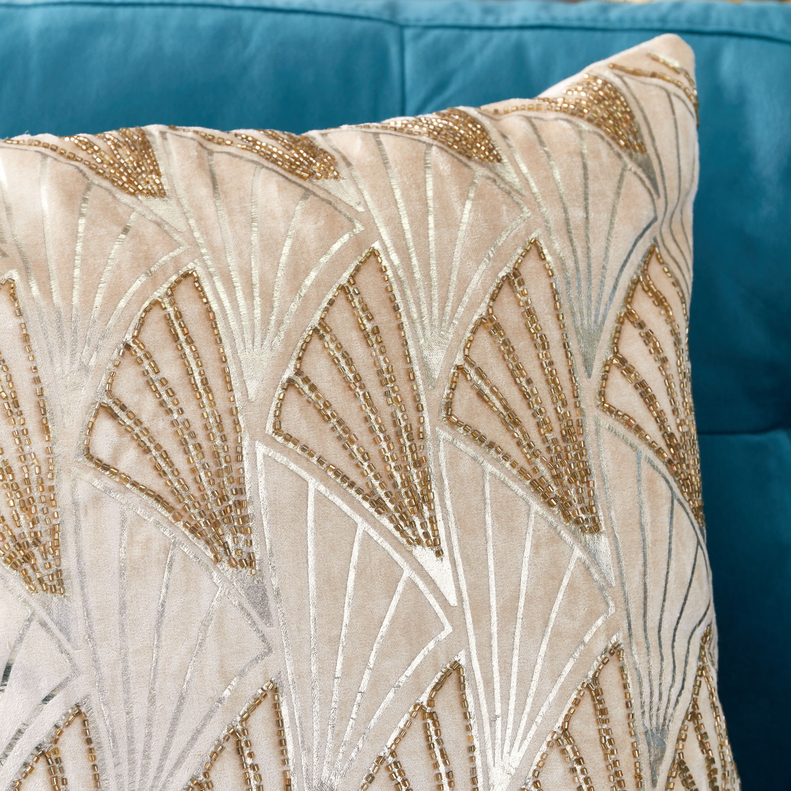 Maverick Hendry Embellished Cushion Cover - 45x45 cm-hbxhomeware-cushionsandcovers-cushioncovers-image-2