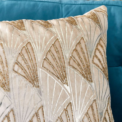 Maverick Hendry Embellished Cushion Cover - 45x45 cms