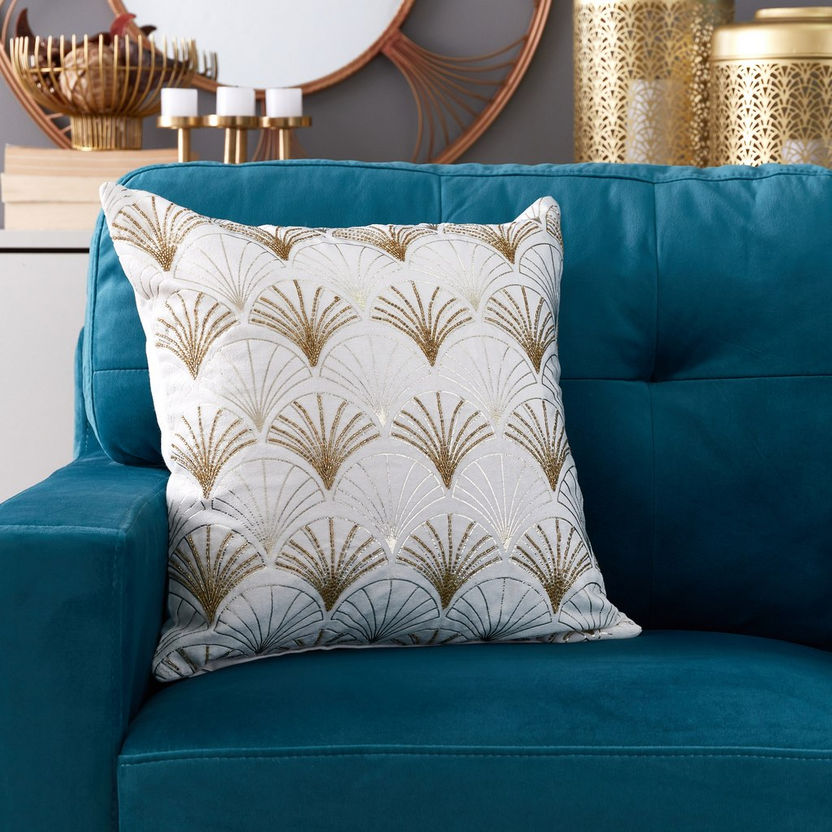 Maverick Orian Embellished Cushion Cover - 45x45 cm-Cushion Covers-image-0