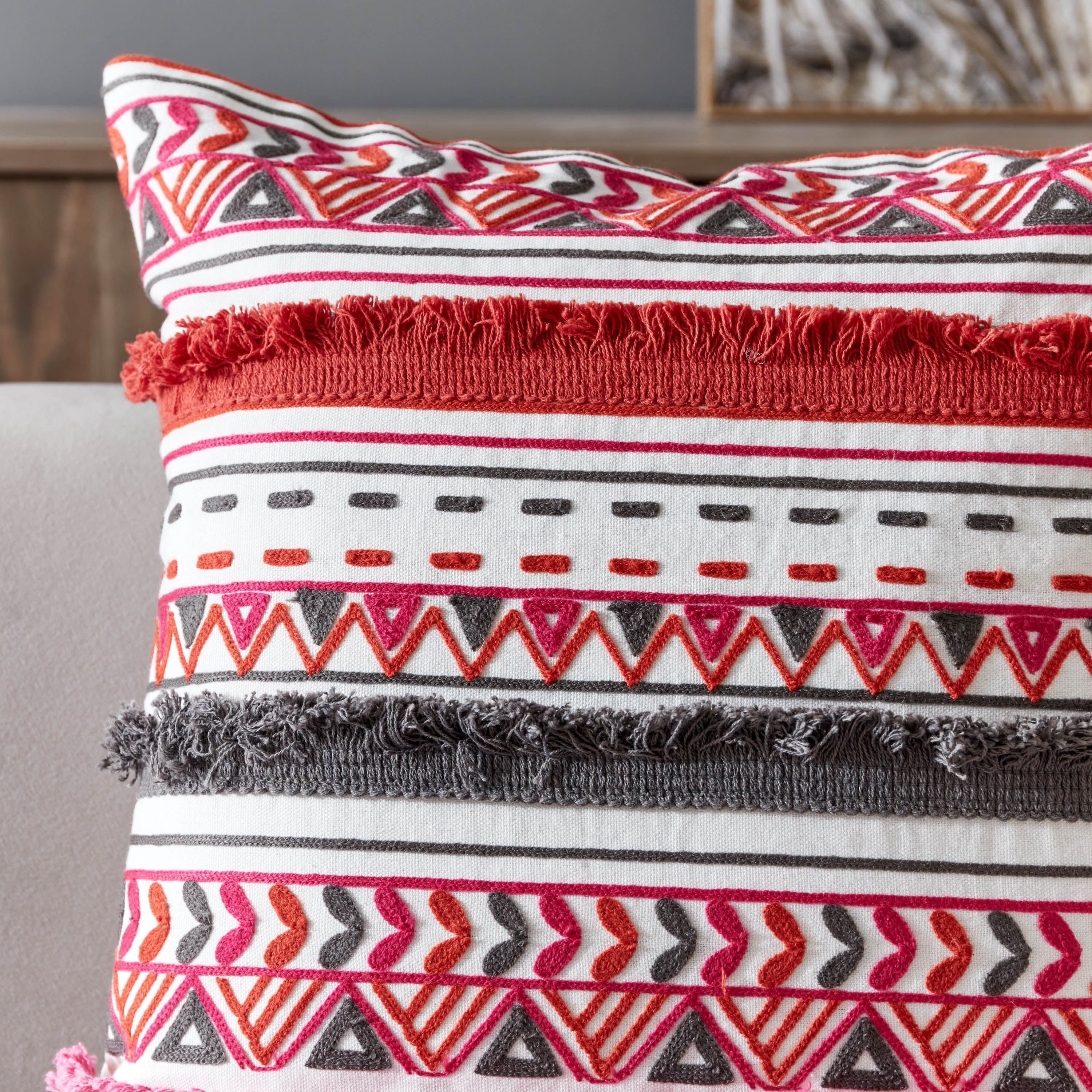 غطاء وسادة مزيّن من ريف - 45x45 سم-hbxhomeware-cushionsandcovers-cushioncovers-image-2