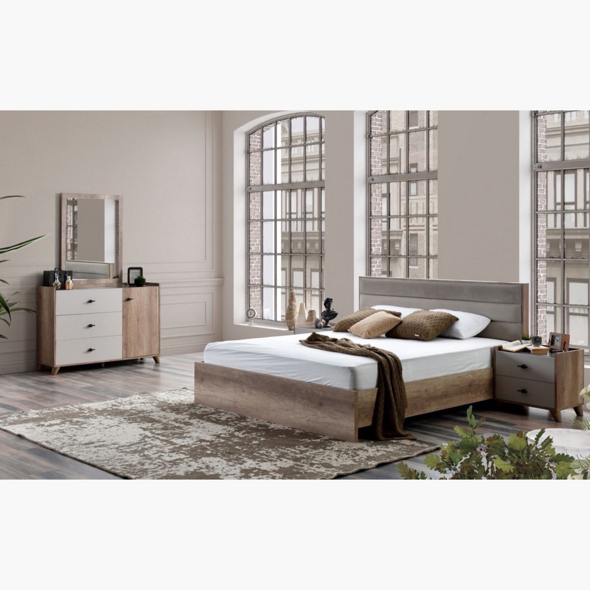 Shop Alaska 5-Piece King Bedroom Set - 180x200 cms Online | Homebox Saudi