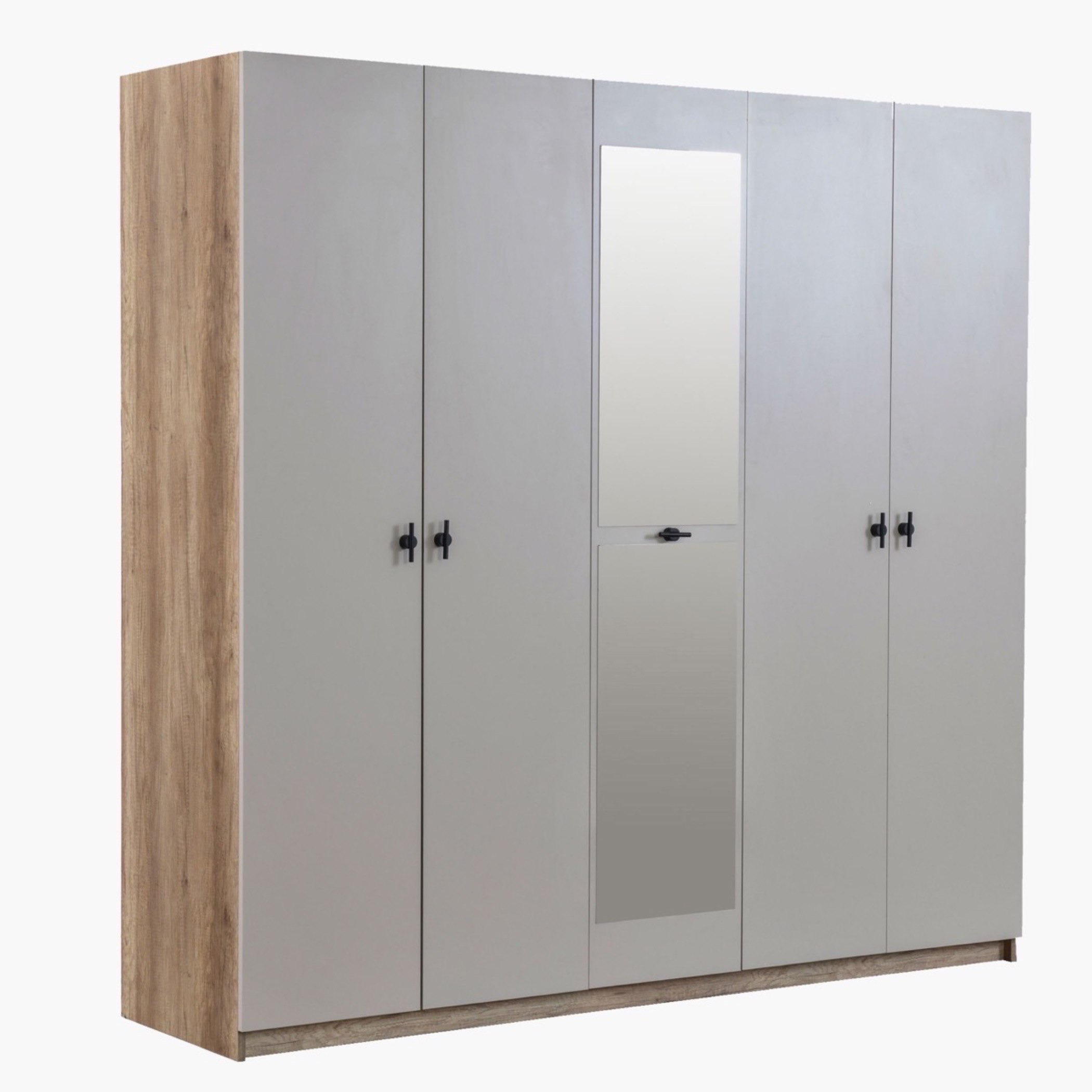 خزانة ملابس 5 أبواب بمرآة من ألاسكا-hbxfurniture-wardrobes-image-3
