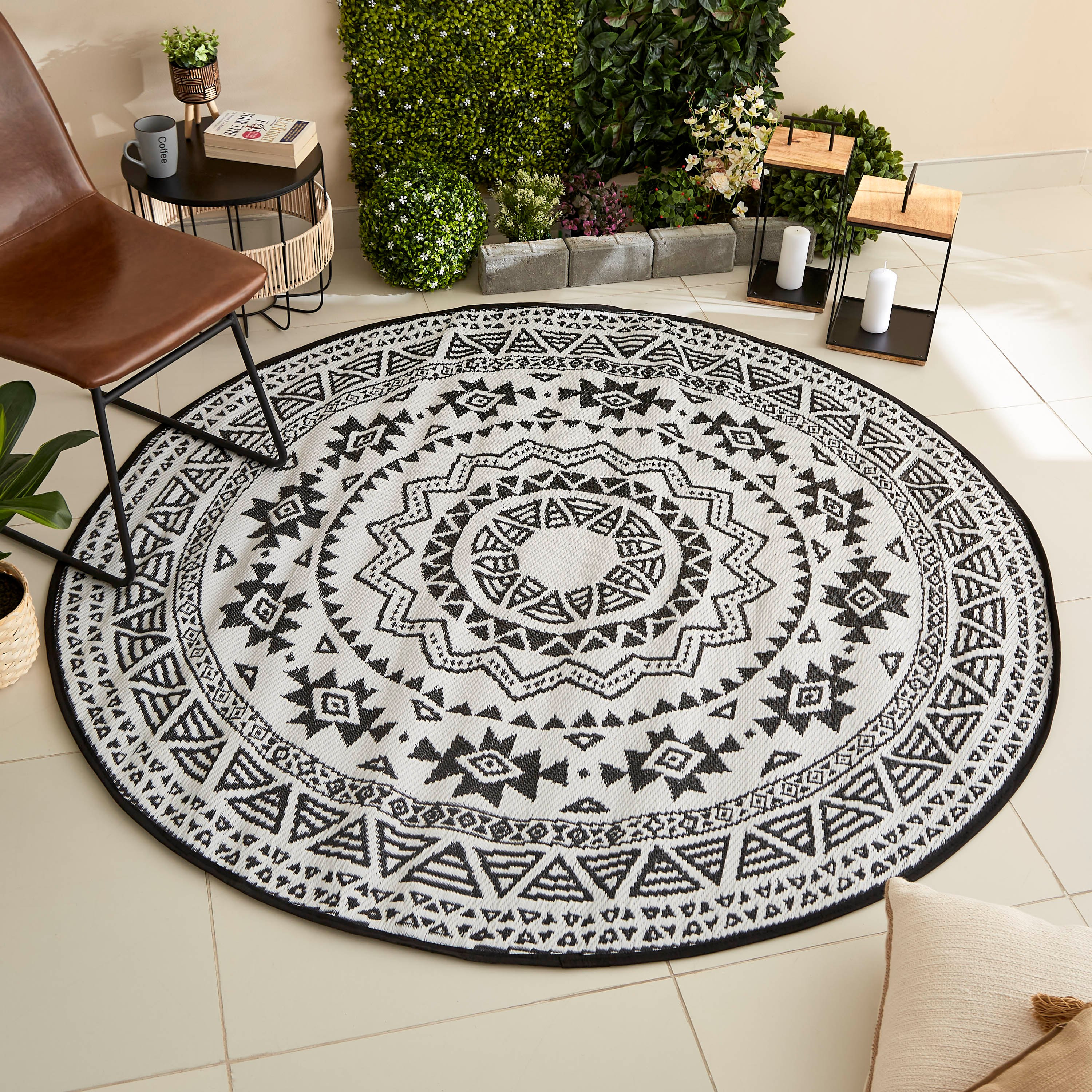 حصيرة مستديرة للاستخدام الداخلي والخارجي من آرلو ريتا- 180 سم-hbxhomeware-hbxlivingroom-image-1
