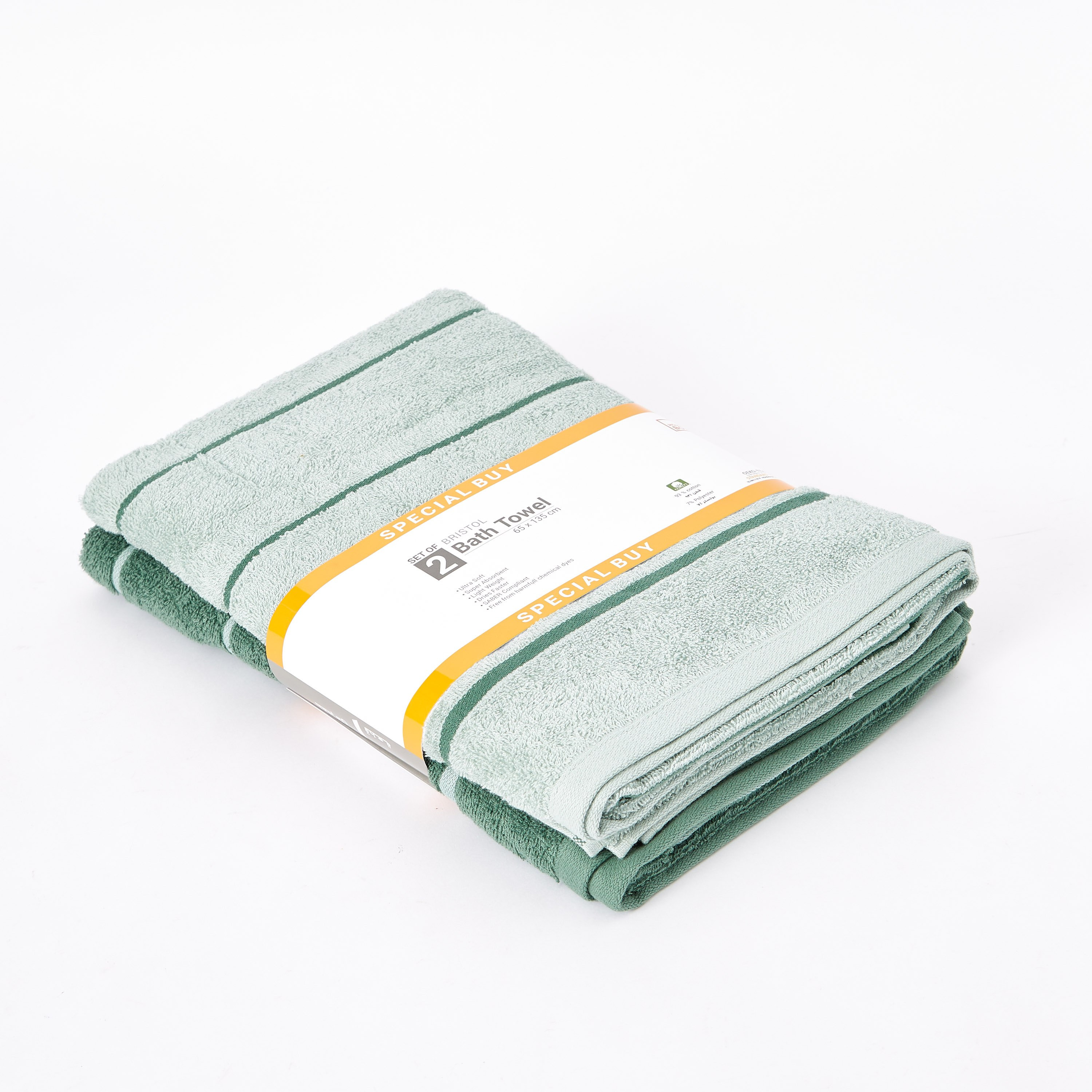 طقم مناشف حمام قطعتين من بريستول - 65x135 سم-hbxbathroom-bathroomtextiles-image-5
