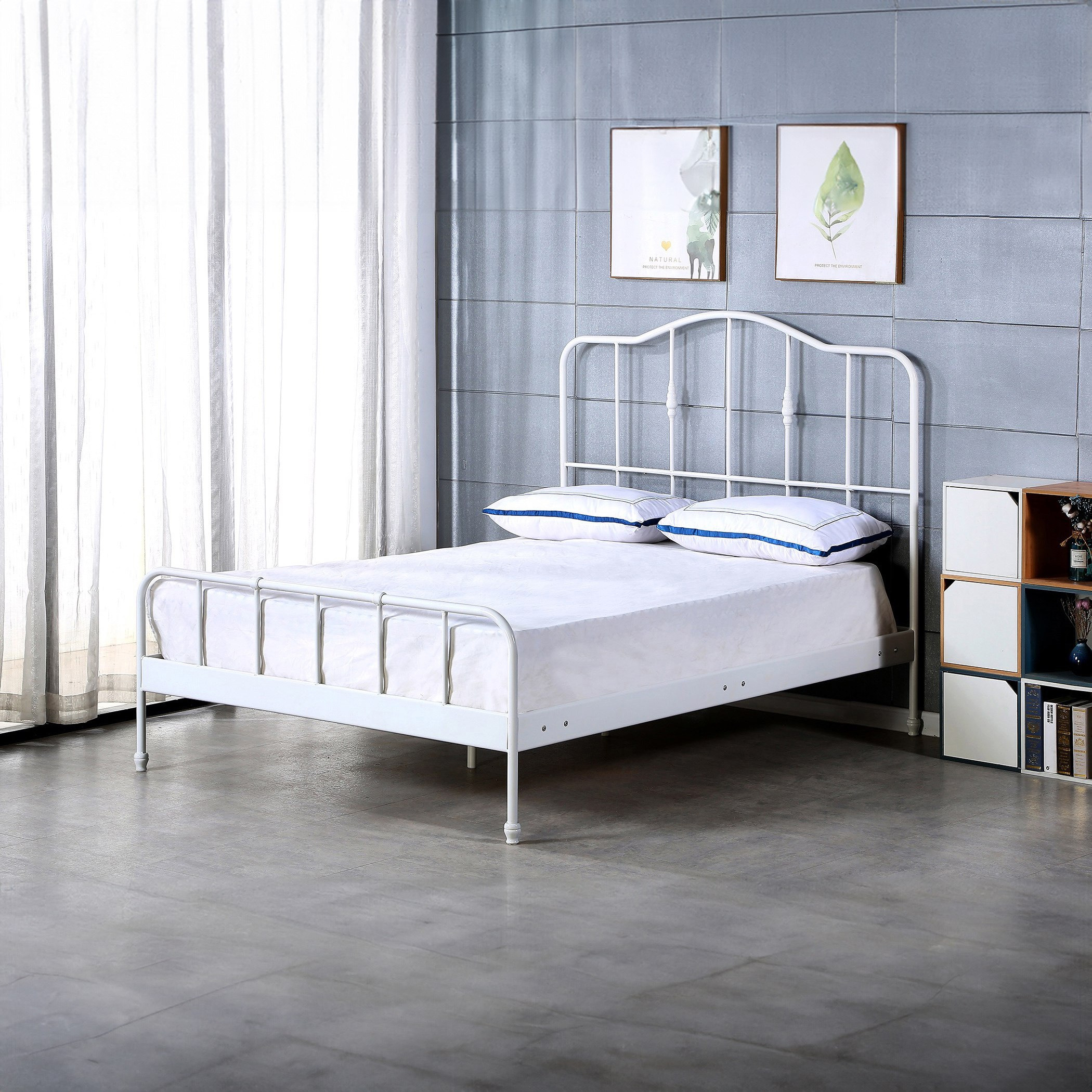 سرير كوين معدن - ستوفا آستريد من موڤو - 150x200 سم-hbxbedroom-bedsandbedsets-beds-queen-image-1