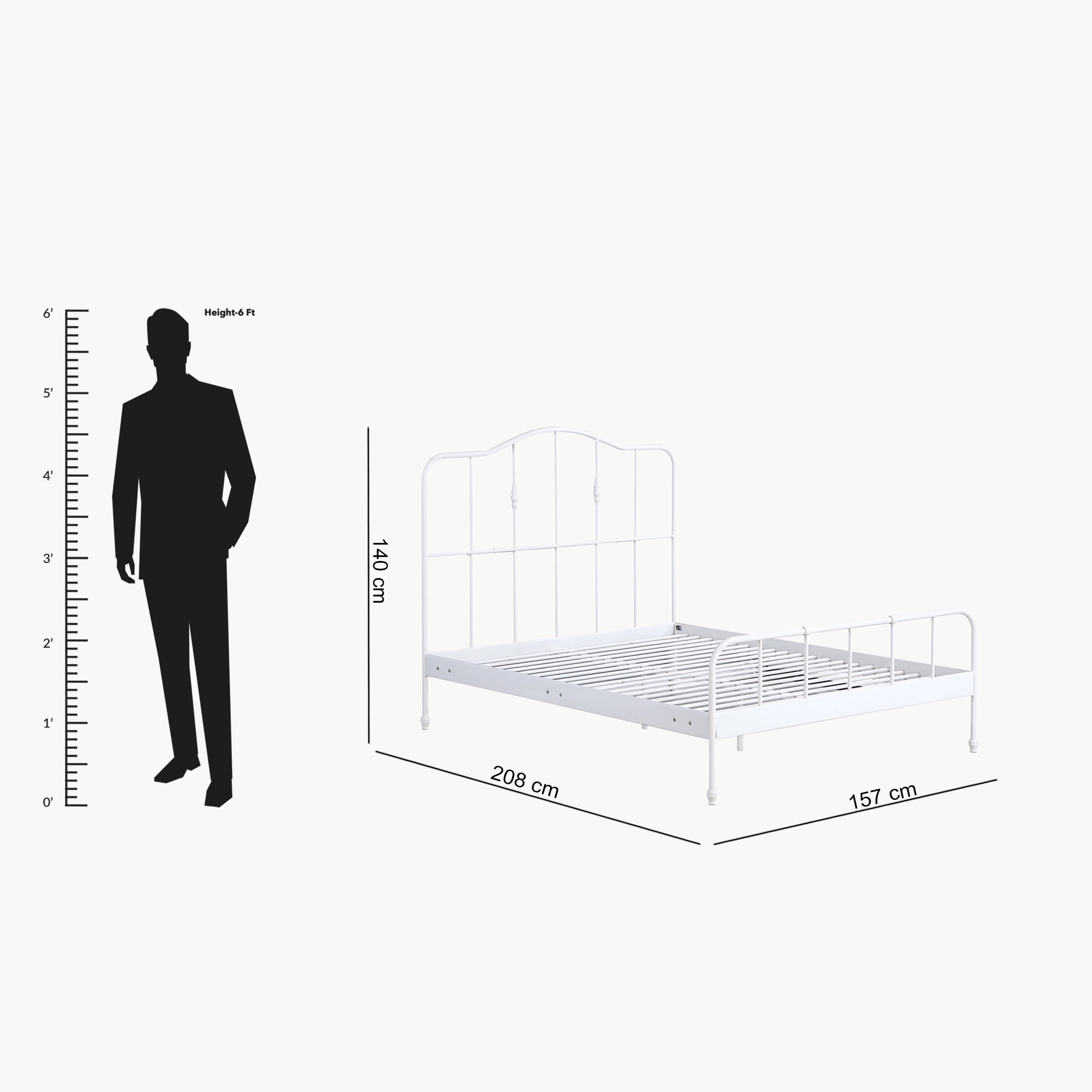 سرير كوين معدن - ستوفا آستريد من موڤو - 150x200 سم-hbxbedroom-bedsandbedsets-beds-queen-image-6