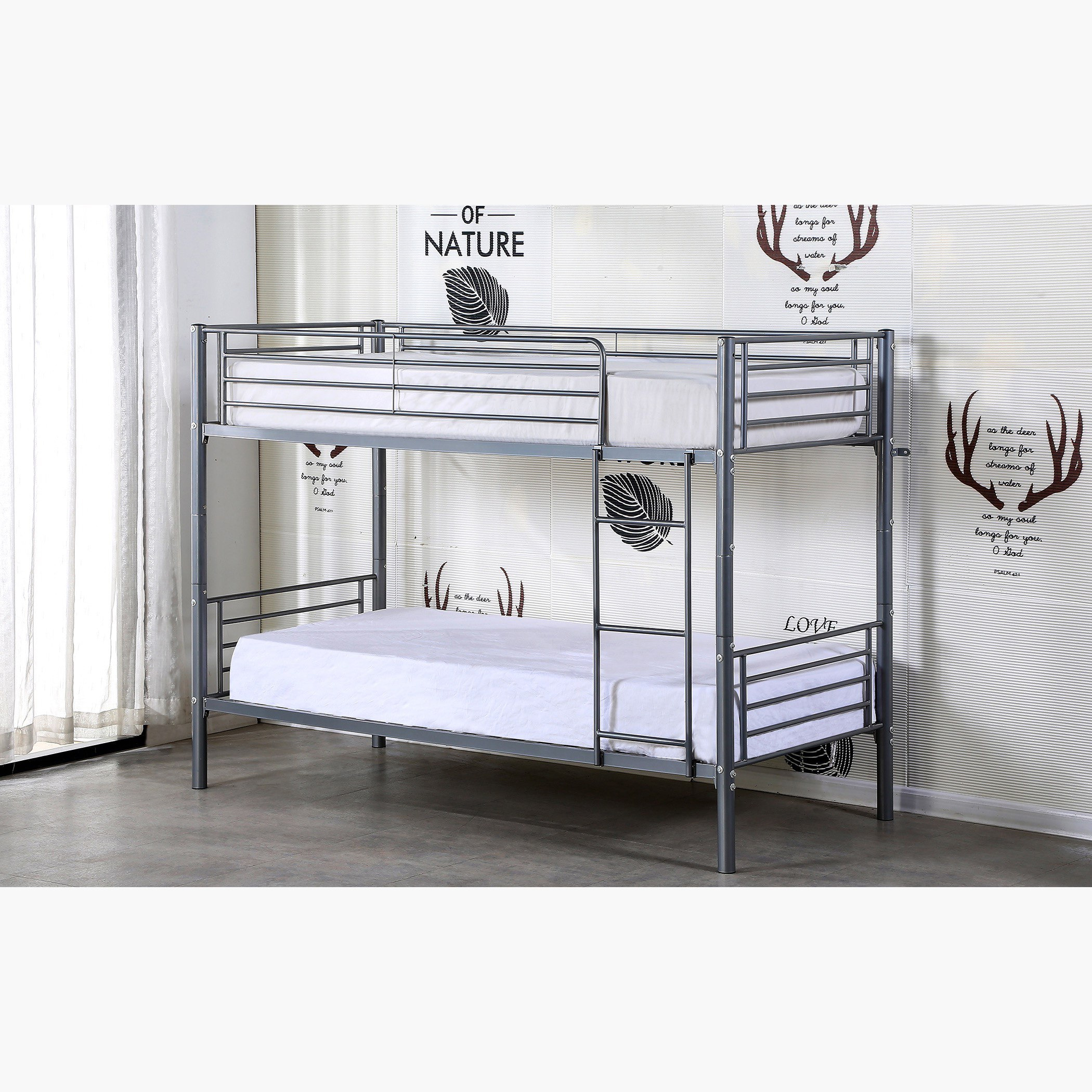 Movo Kulltorp Metal Single Bunk Bed - 90x200 cm-PROMO_HB_KSA_HBX10_190925-image-1