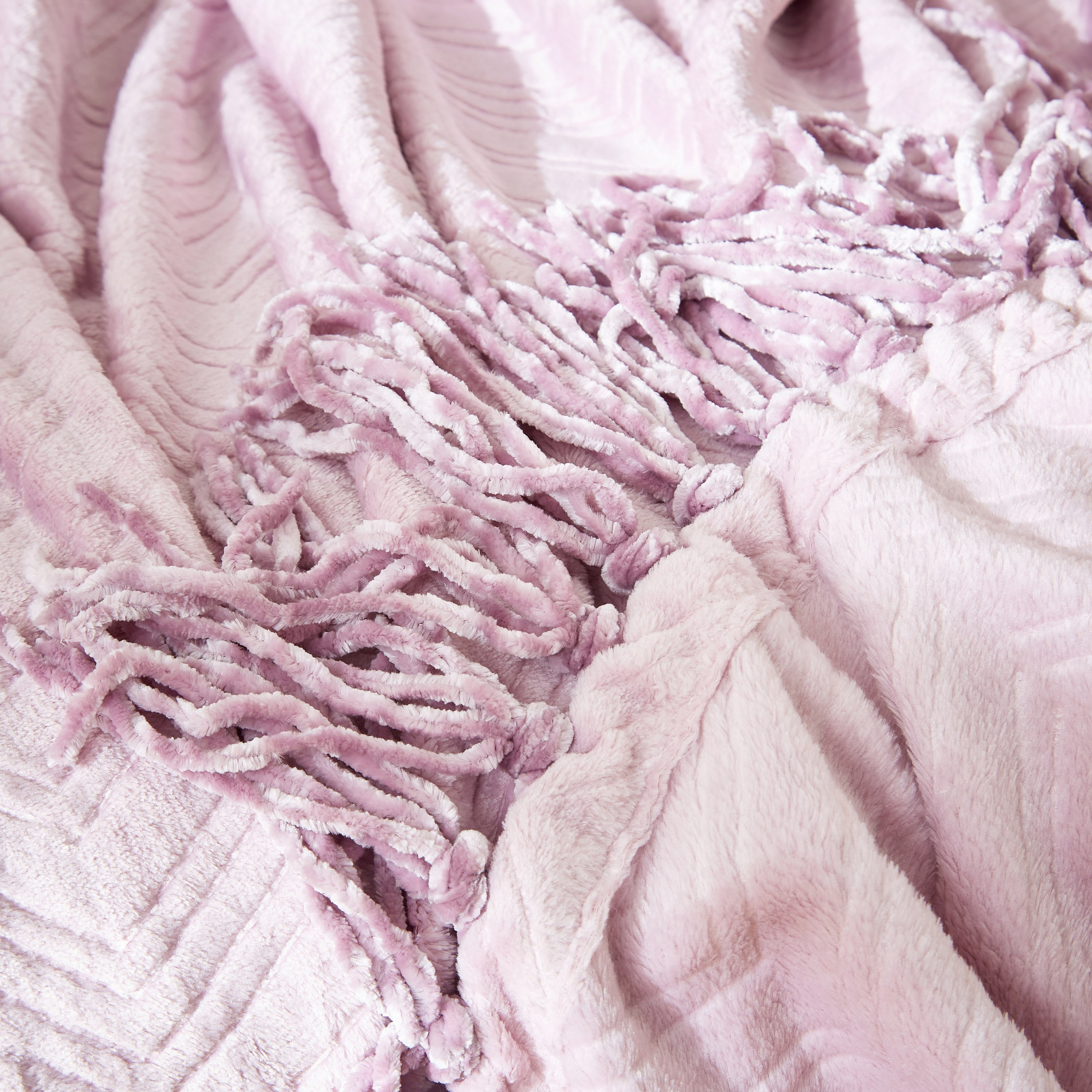 Lavish Embossed Solid Flannel Throw - 130x180 cm-hbxhomeware-hbxbedroom-image-2