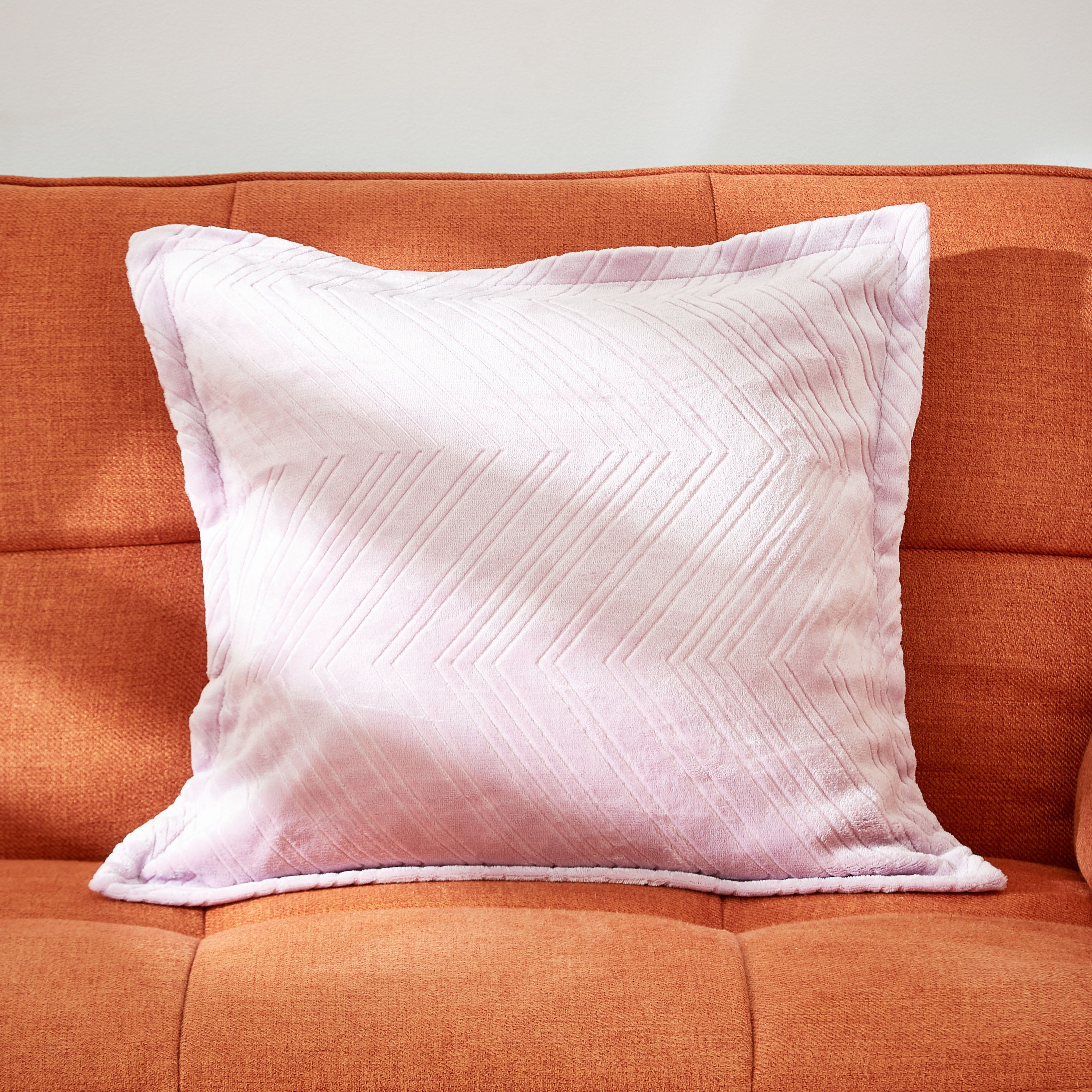 غطاء وسادة فلانيل منقوش سادة من لافيش - 45x45سم-hbxhomeware-cushionsandcovers-cushioncovers-image-1
