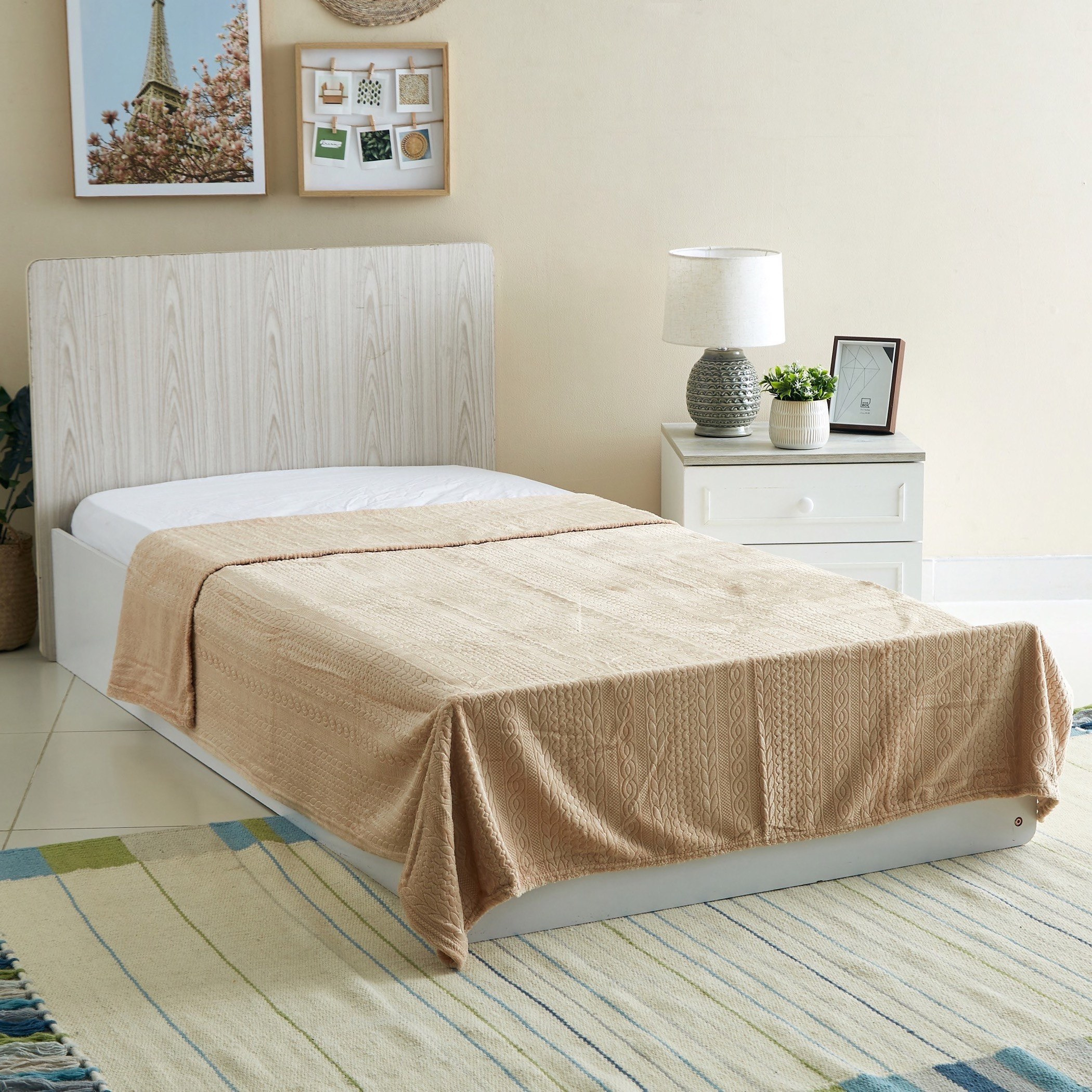 بطانية فلانيل فردية منقوشة من ميلان - 140x200 سم-hbxhomeware-hbxbedroom-image-2