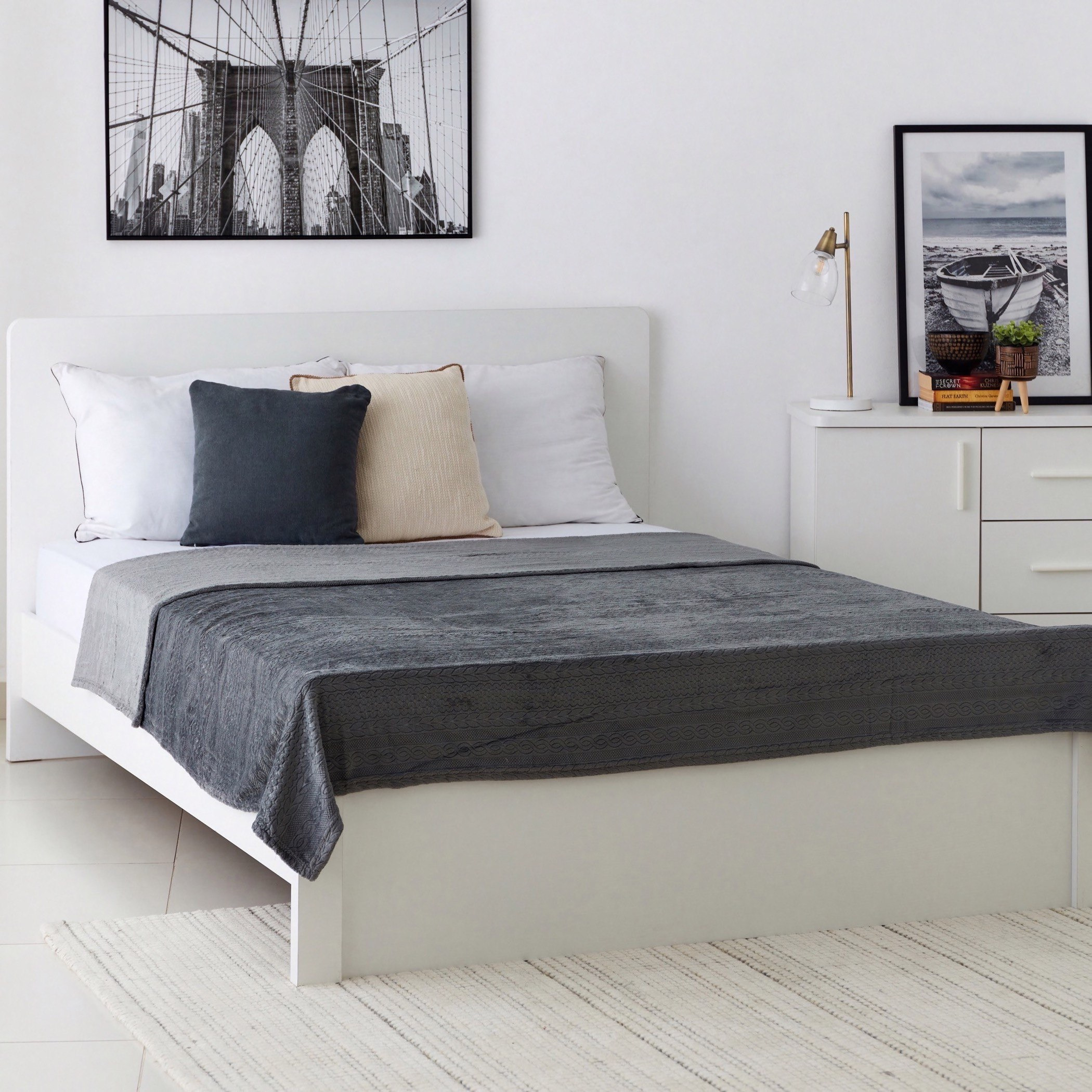 بطانية فلانيل كوين منقوشة من ميلان - 200x220 سم-hbxhomeware-hbxbedroom-image-5