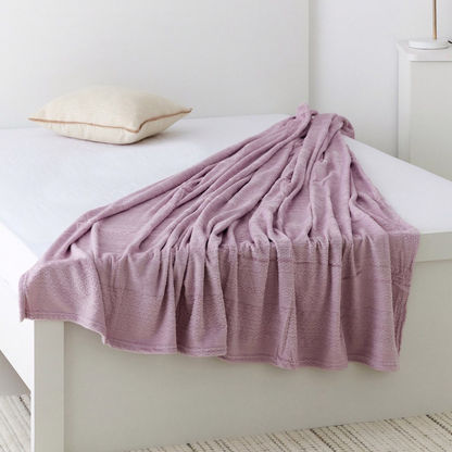 Milan Carved Flannel Queen Blanket - 200x220 cms