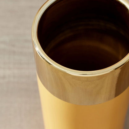 Arya Ceramic Dual Tone Medium Cylindrical Vase - 11x11x24.5 cm-Vases-image-2