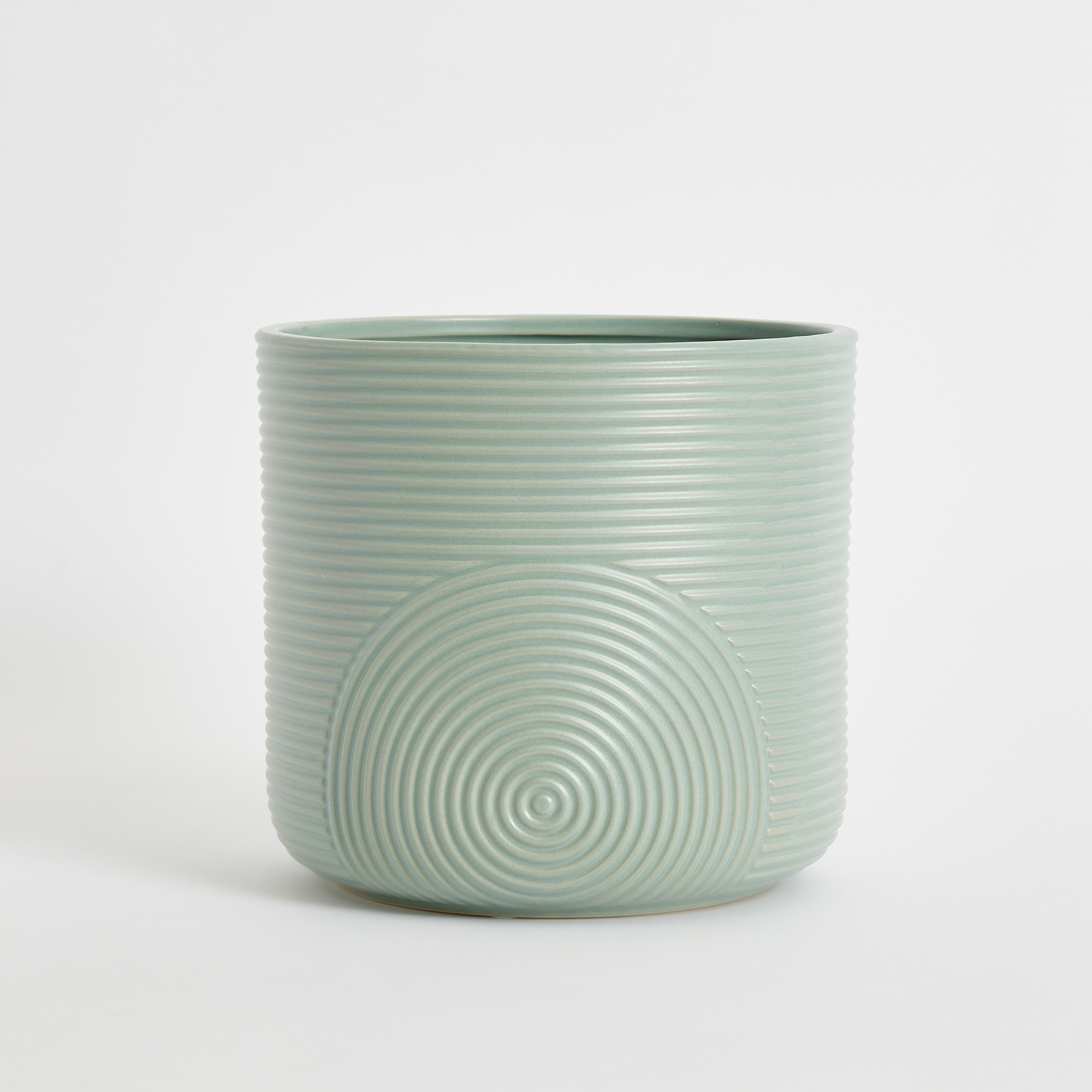 مزهرية سيراميك دائرية مضلعة من أريا - 20x20x18 سم-hbxbedroom-decorandaccessories-vases-image-6