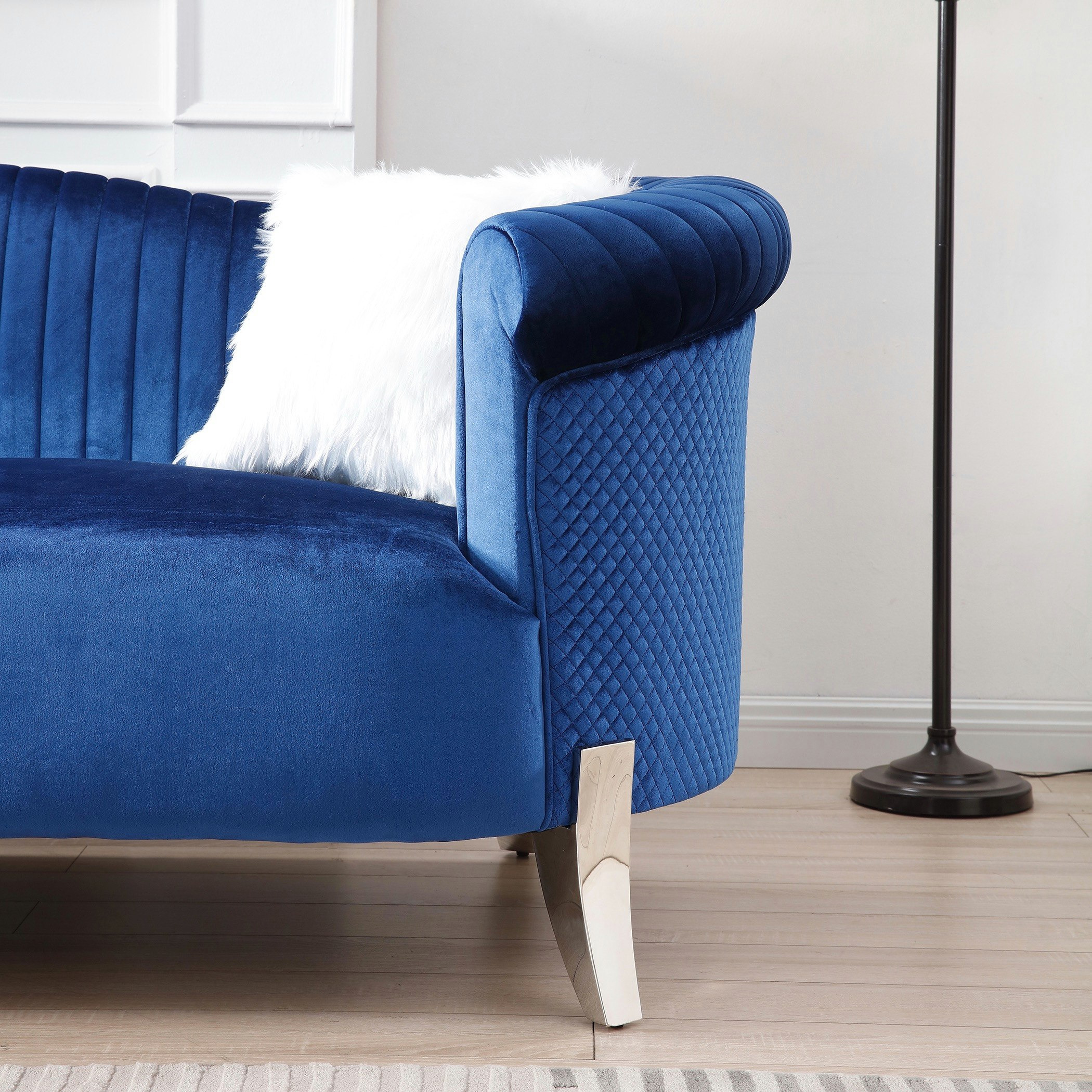 طقم كنب مخملي 3+2 مقاعد مع 4 وسادة من كيمونا-hbxlivingroom-sofasandarmchairs-sofas-image-12