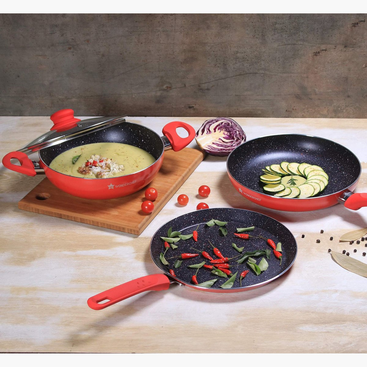 Wonderchef Milano 4-Piece Non-Stick Cookware Set-hbxkitchen-kitchenware-foodpreparation-image-1