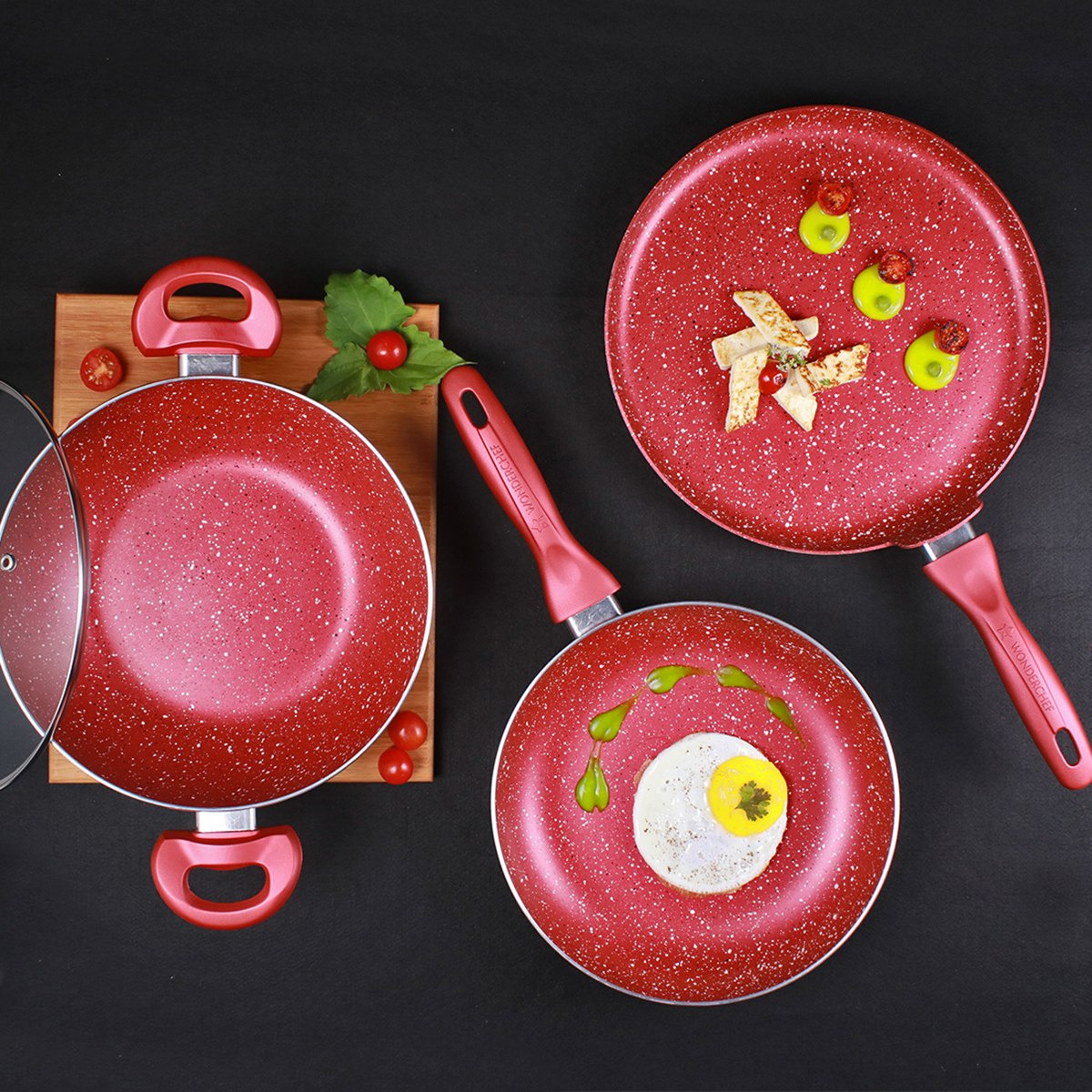 طقم أواني طهي جرانيت غير قابل للالتصاق 4 قطع من وندرشيف-hbxkitchen-kitchenware-foodpreparation-image-2