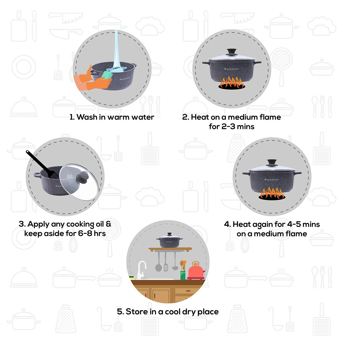 طقم كسرولات جرانيت غير قابلة للالتصاق 6 قطع من وندرشيف دي كاست-hbxkitchen-kitchenware-foodpreparation-image-8