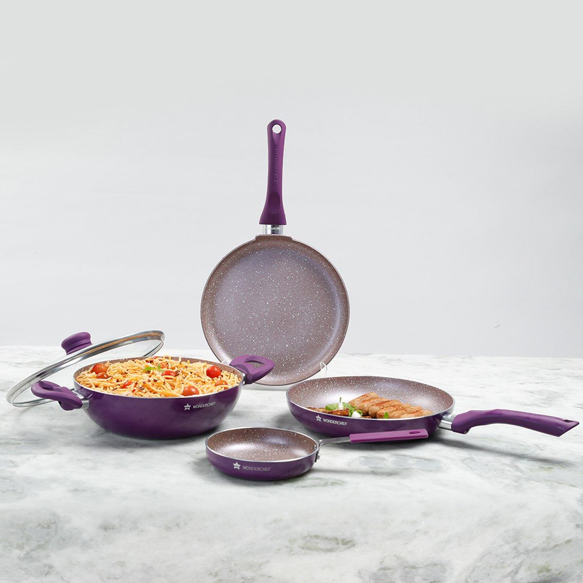 طقم أواني طهي مخملي غير قابل للالتصاق 5 قطع من ووندرشيف رويال-hbxkitchen-kitchenware-foodpreparation-image-1