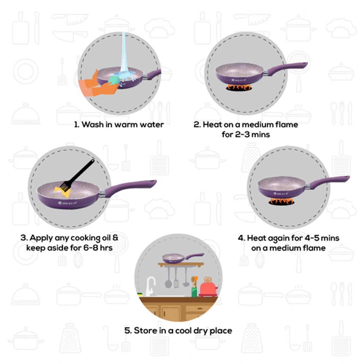 طقم أواني طهي مخملي غير قابل للالتصاق 5 قطع من ووندرشيف رويال-hbxkitchen-kitchenware-foodpreparation-image-15