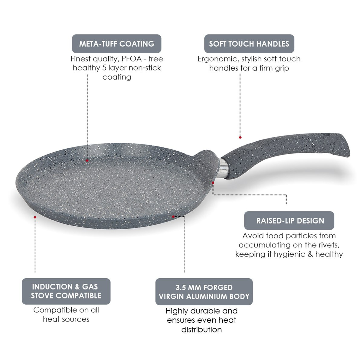مقلاة طاوة دوسا جرانيت غير لاصقة من واندرشيف - 24 سم-hbxkitchen-kitchenware-foodpreparation-image-10