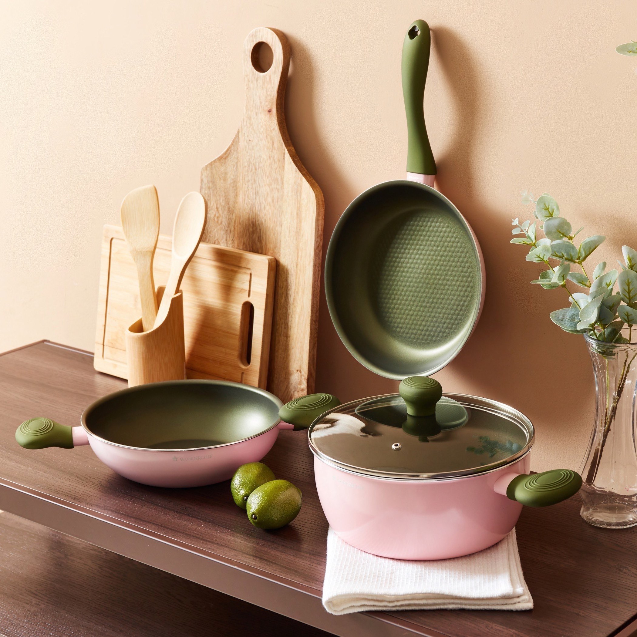 طقم أواني طهي غير قابل للالتصاق 4 قطع أوليفيا سبرينج سيزون من ووندرشيف-hbxkitchen-kitchenware-foodpreparation-image-7