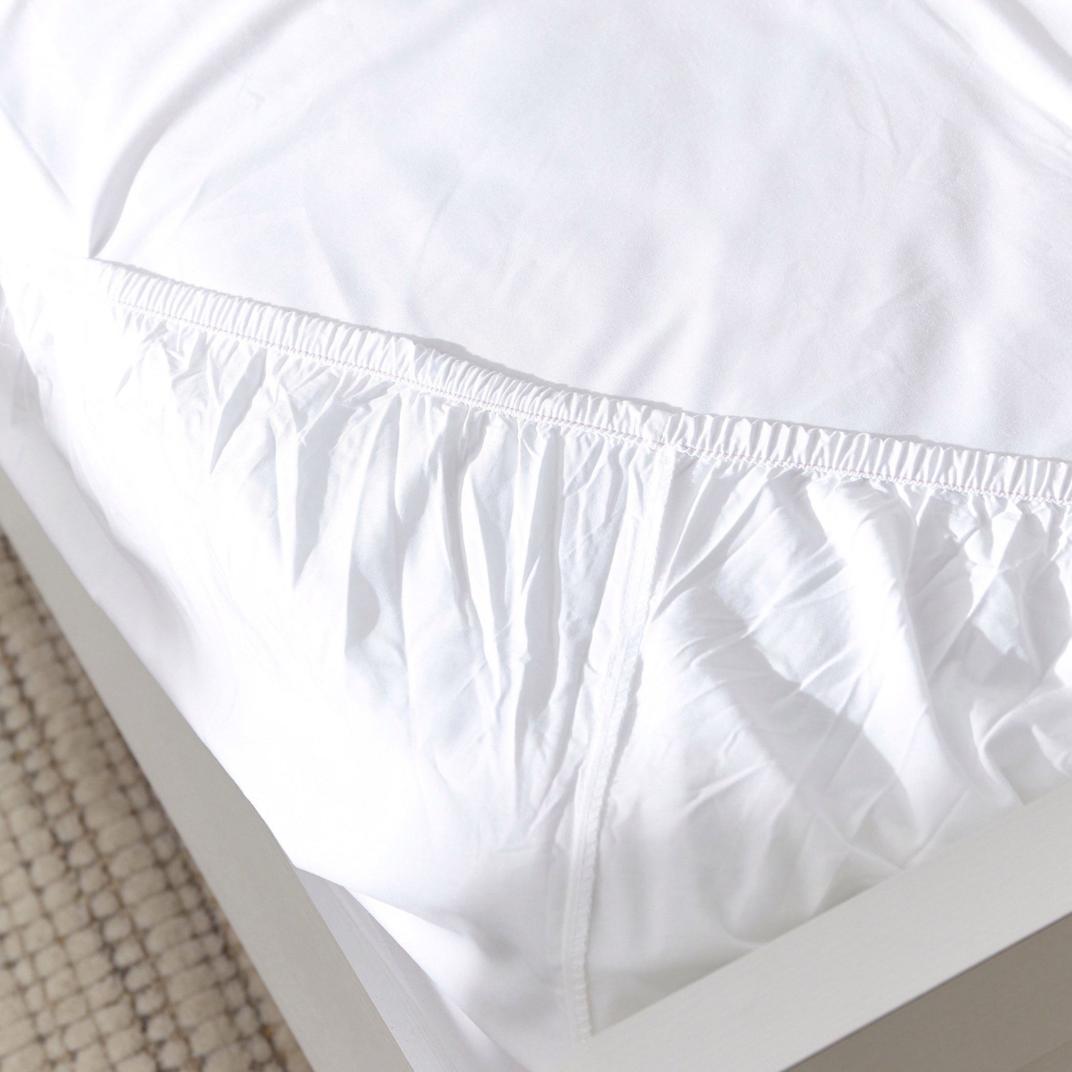 Ella Solid Cotton Percale Queen Fitted Sheet - 150x200+25 cm-hbxhomeware-hbxbedroom-image-4