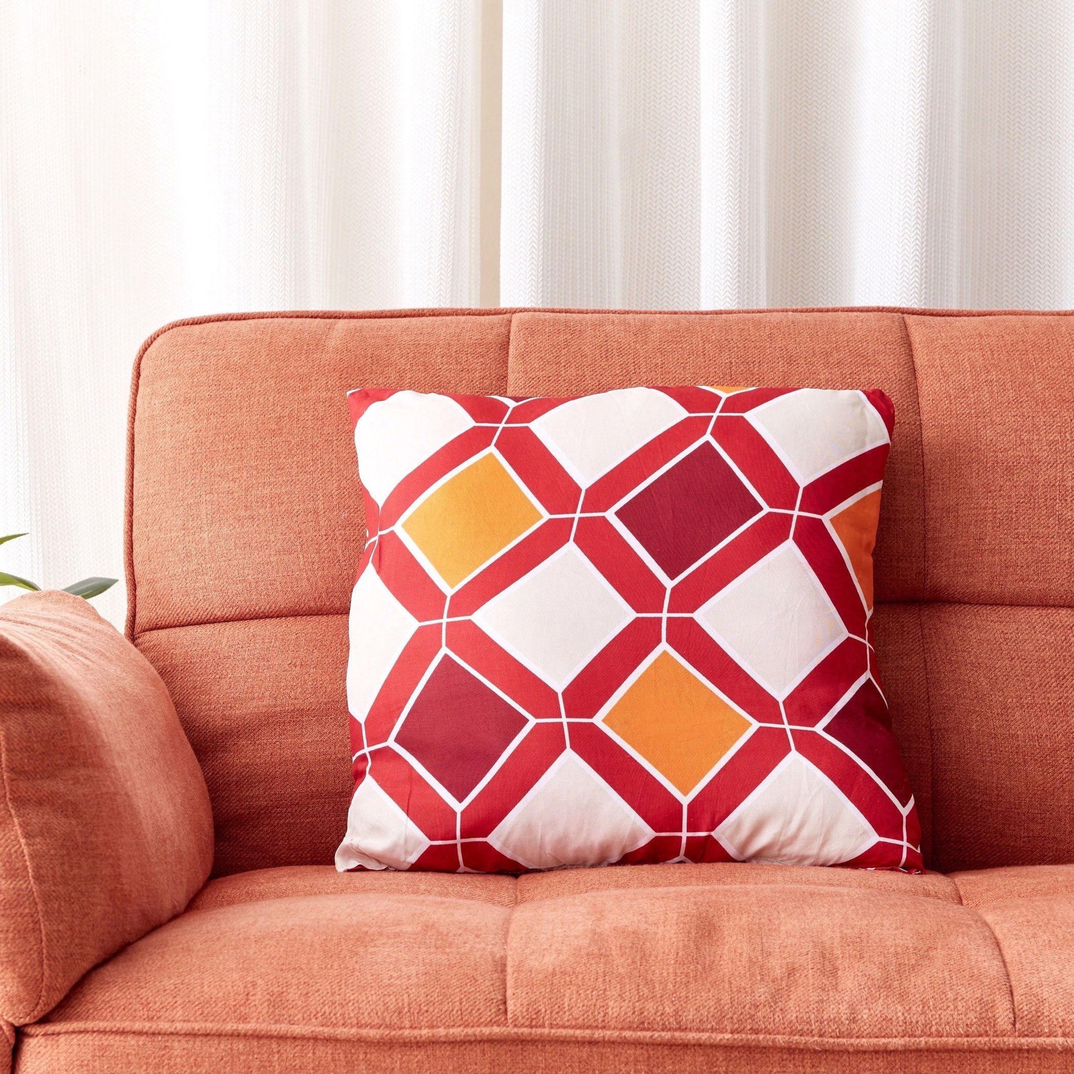وسادة محشوة بطبعات هندسيّة - 40x40 سم-hbxlivingroom-furnishings-cushionsandcovers-filledcushions-image-1