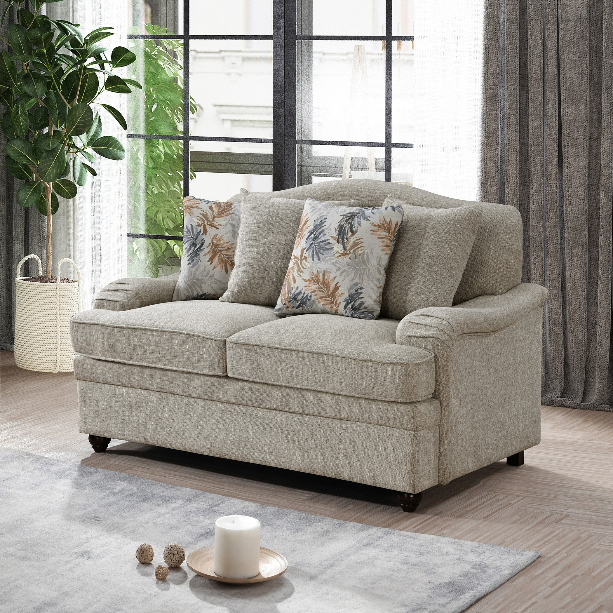 طقم كنب قماش 3+2+1+1 مقاعد مع 11 وسادة من كولومبو-hbxlivingroom-sofasandarmchairs-sofas-image-11